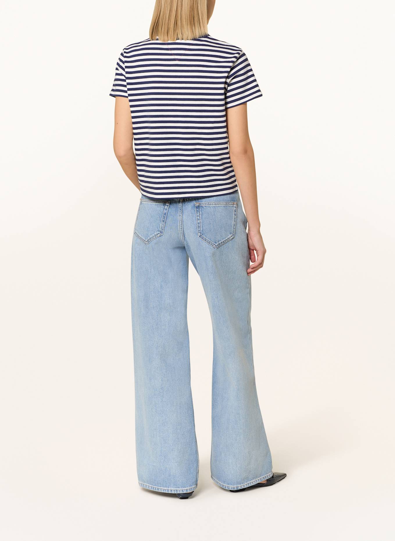 TOMMY HILFIGER T-Shirt: WEISS/ DUNKELBLAU