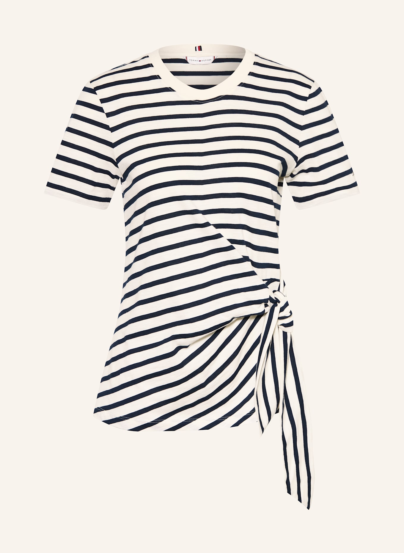 TOMMY HILFIGER T-shirt: KREMOWY / GRANATOWY