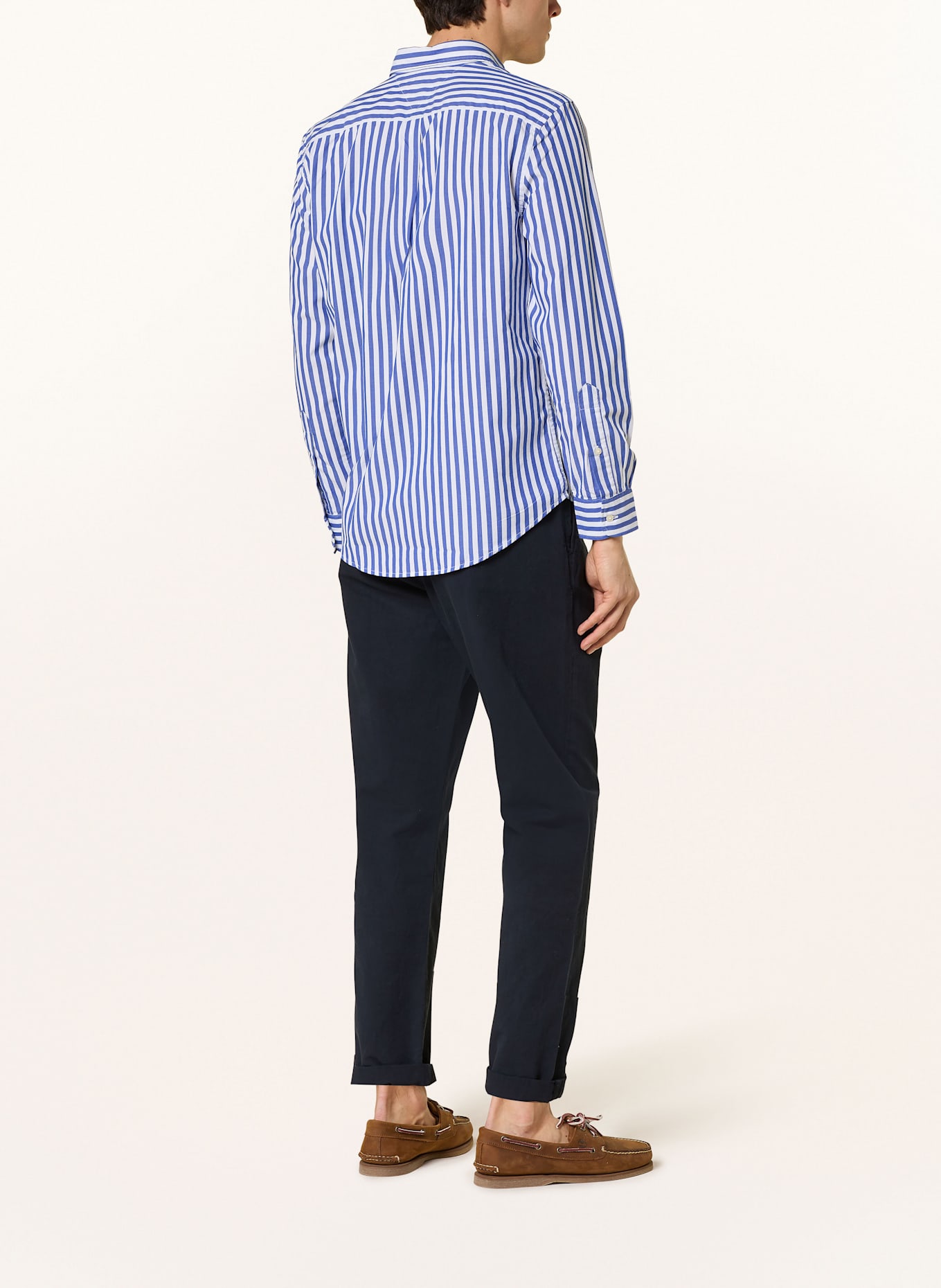 TOMMY HILFIGER Hemd Regular Fit: BLAU / WEISS