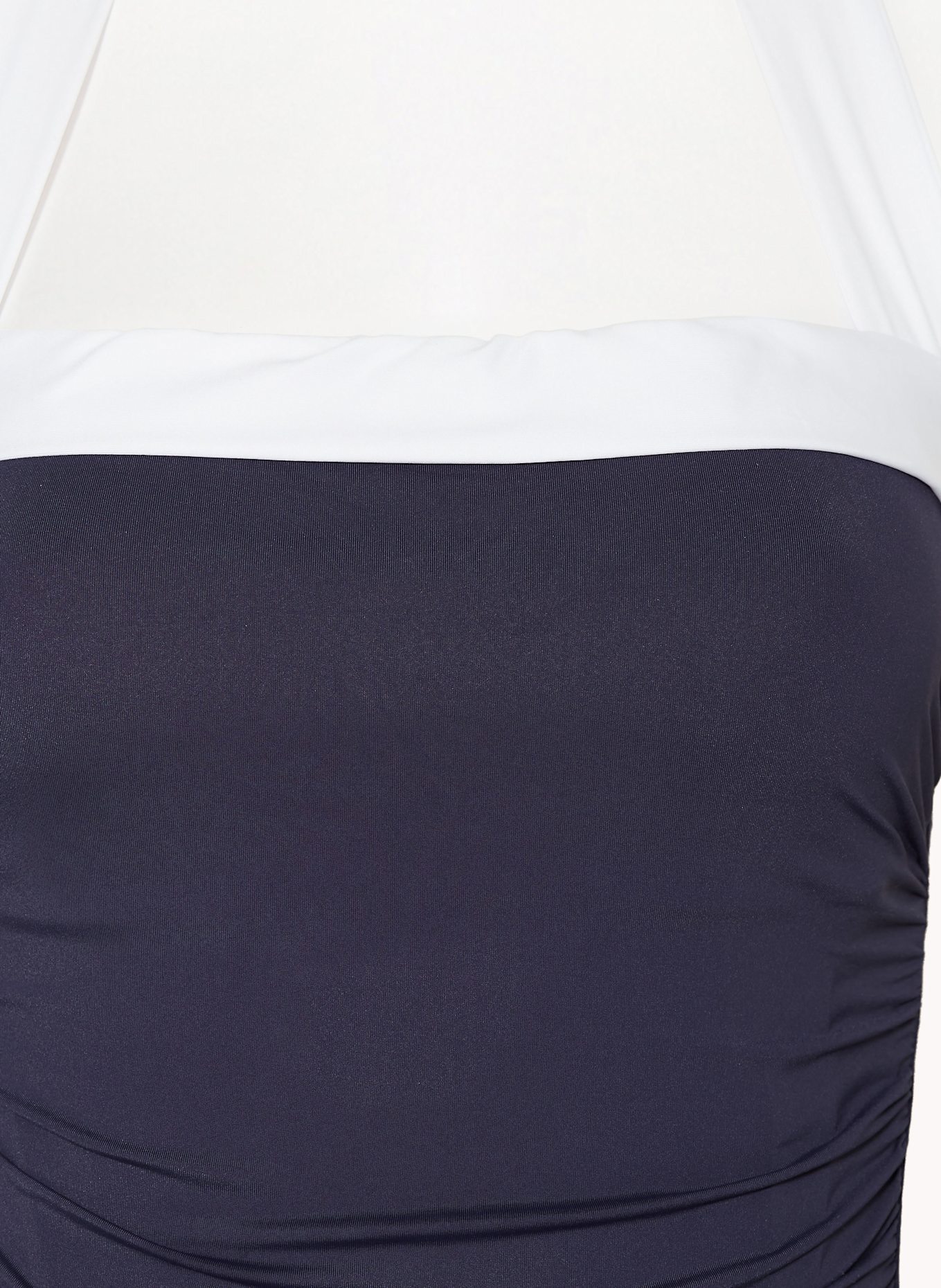 LAUREN RALPH LAUREN Neckholder-Badeanzug BEL AIR: DUNKELBLAU/ WEISS