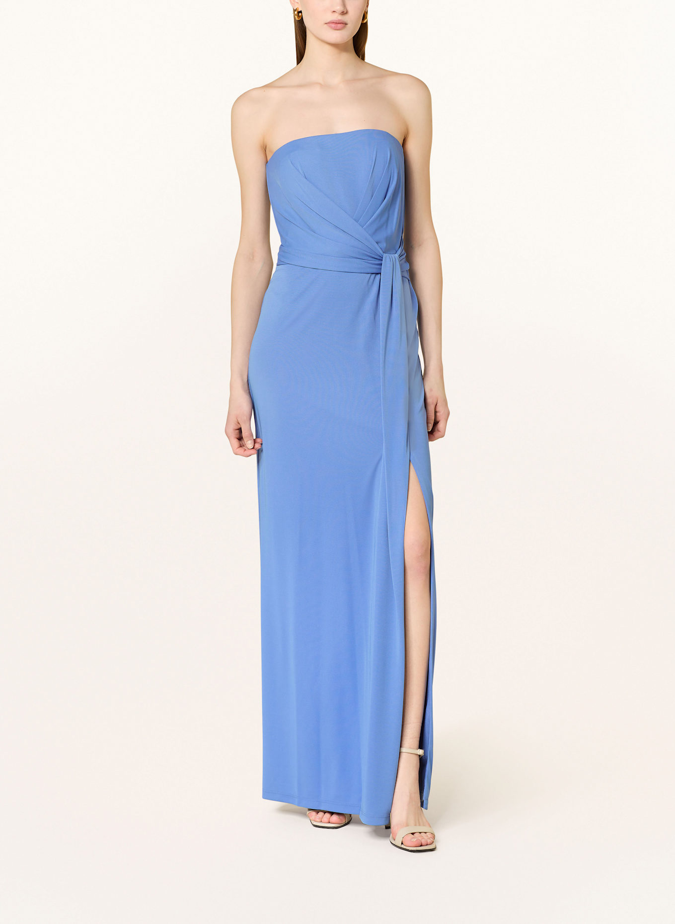 LAUREN RALPH LAUREN Off-Shoulder-Kleid: BLAU