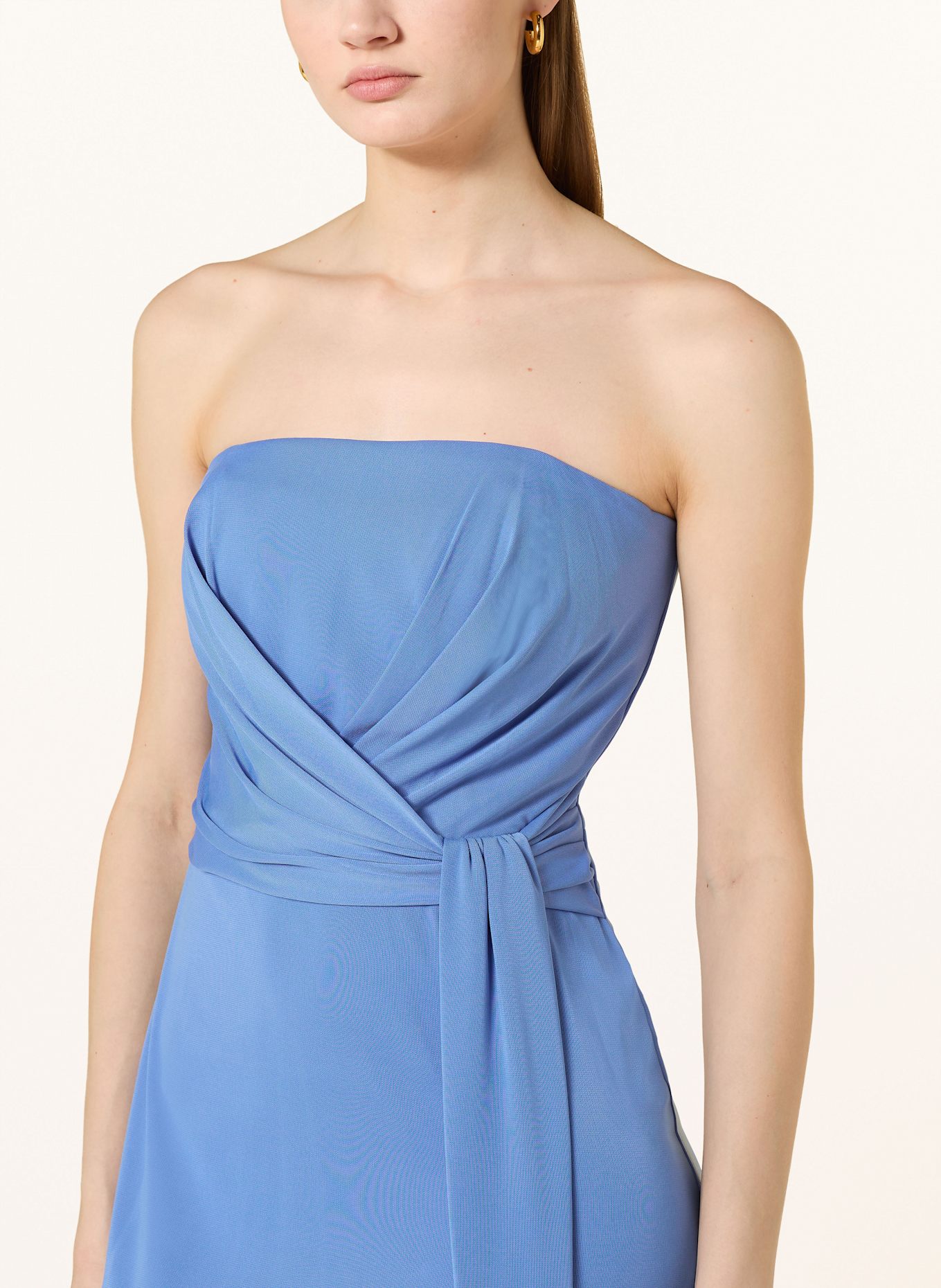 LAUREN RALPH LAUREN Off-Shoulder-Kleid: BLAU