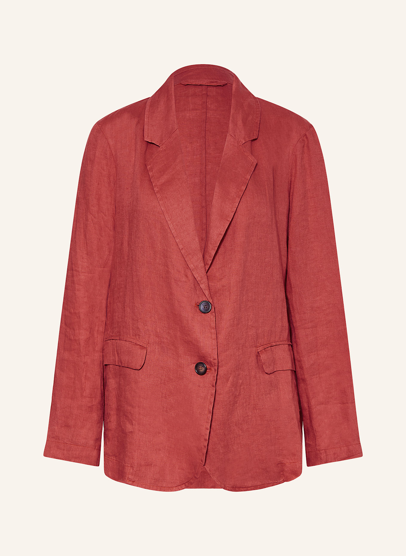 ottod'ame Overjacket z lnu: CIEMNOCZERWONY