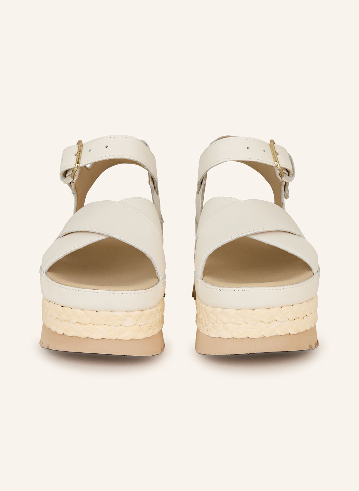 UGG Plateau-Sandalen AUBREY: ECRU/ BEIGE/ CREME