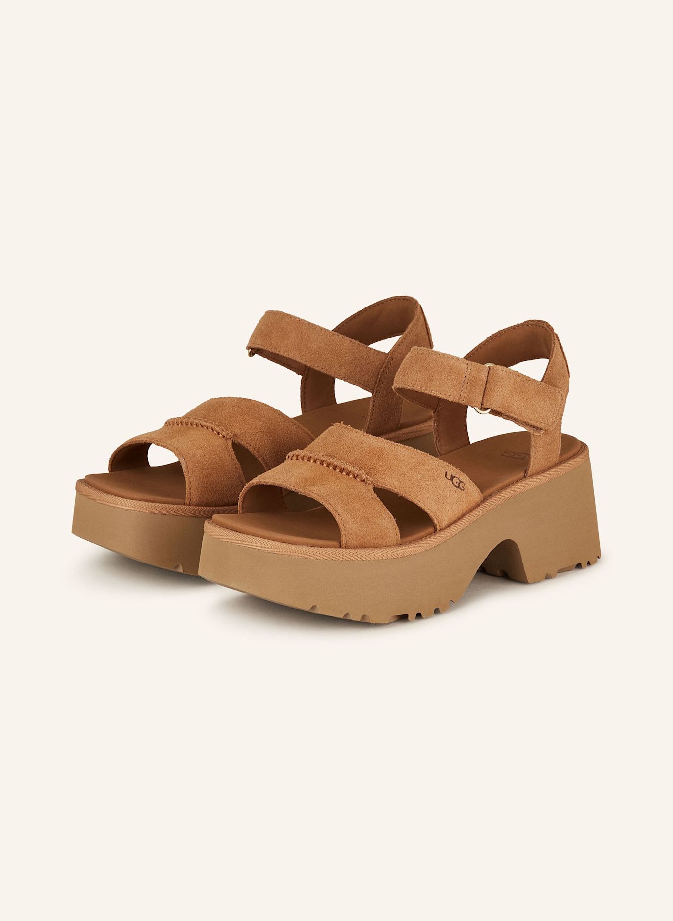 UGG Plateau-Sandalen NEW HEIGHTS: BRAUN