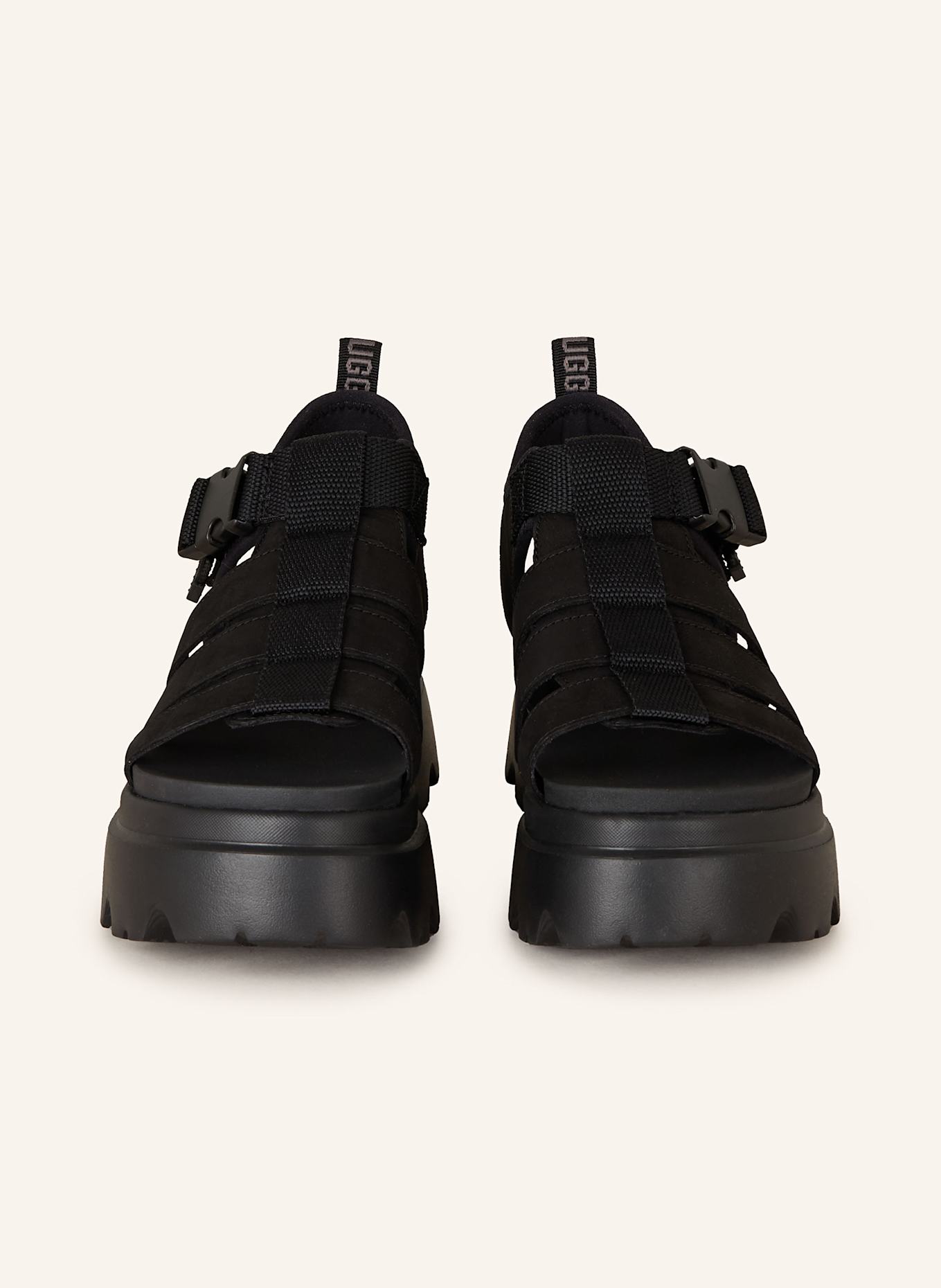 UGG Plateau-Sandalen CORA: SCHWARZ