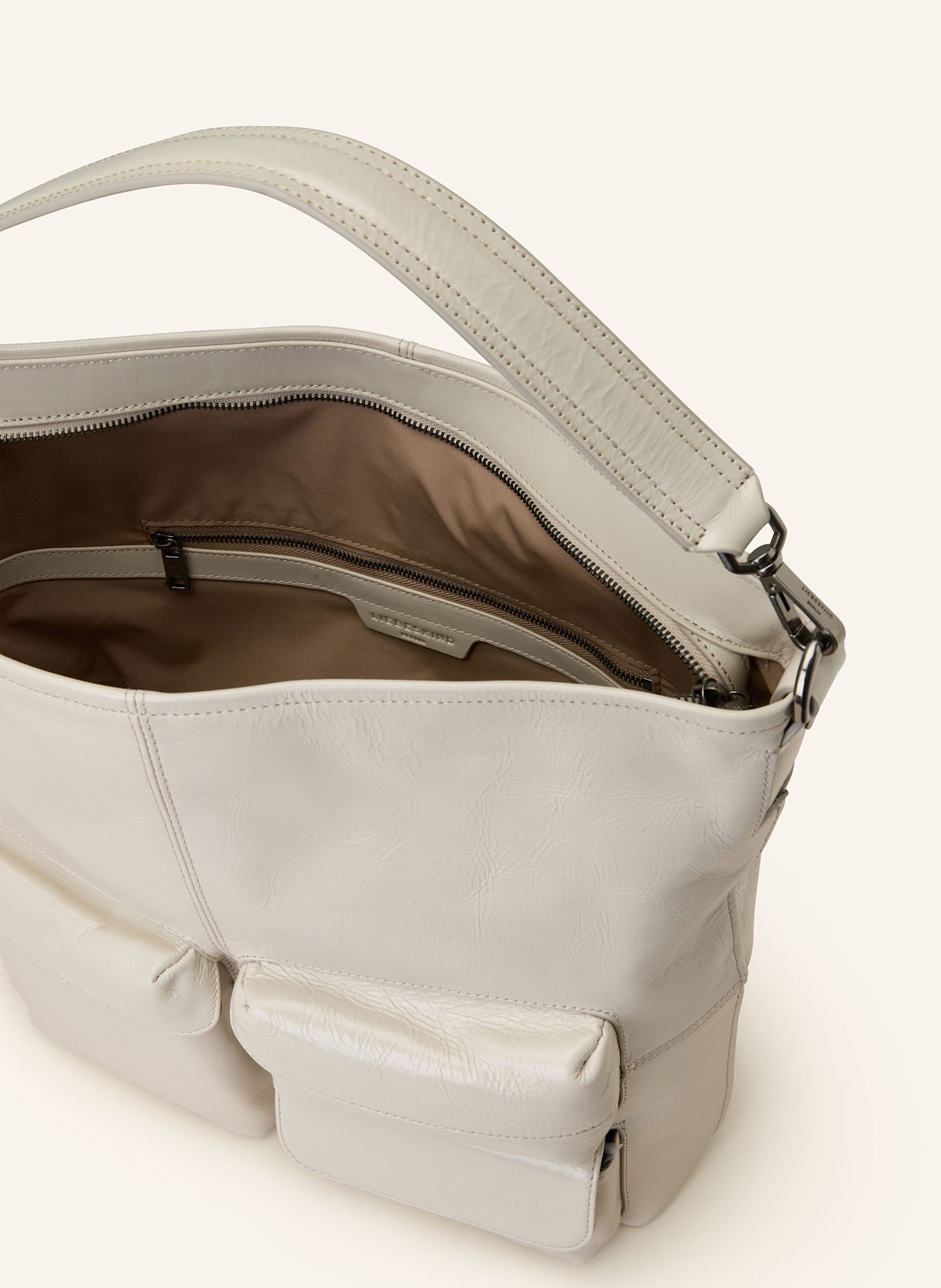 LIEBESKIND Handbag ARCHIVE LK 204 MEDIUM: LIGHT GRAY