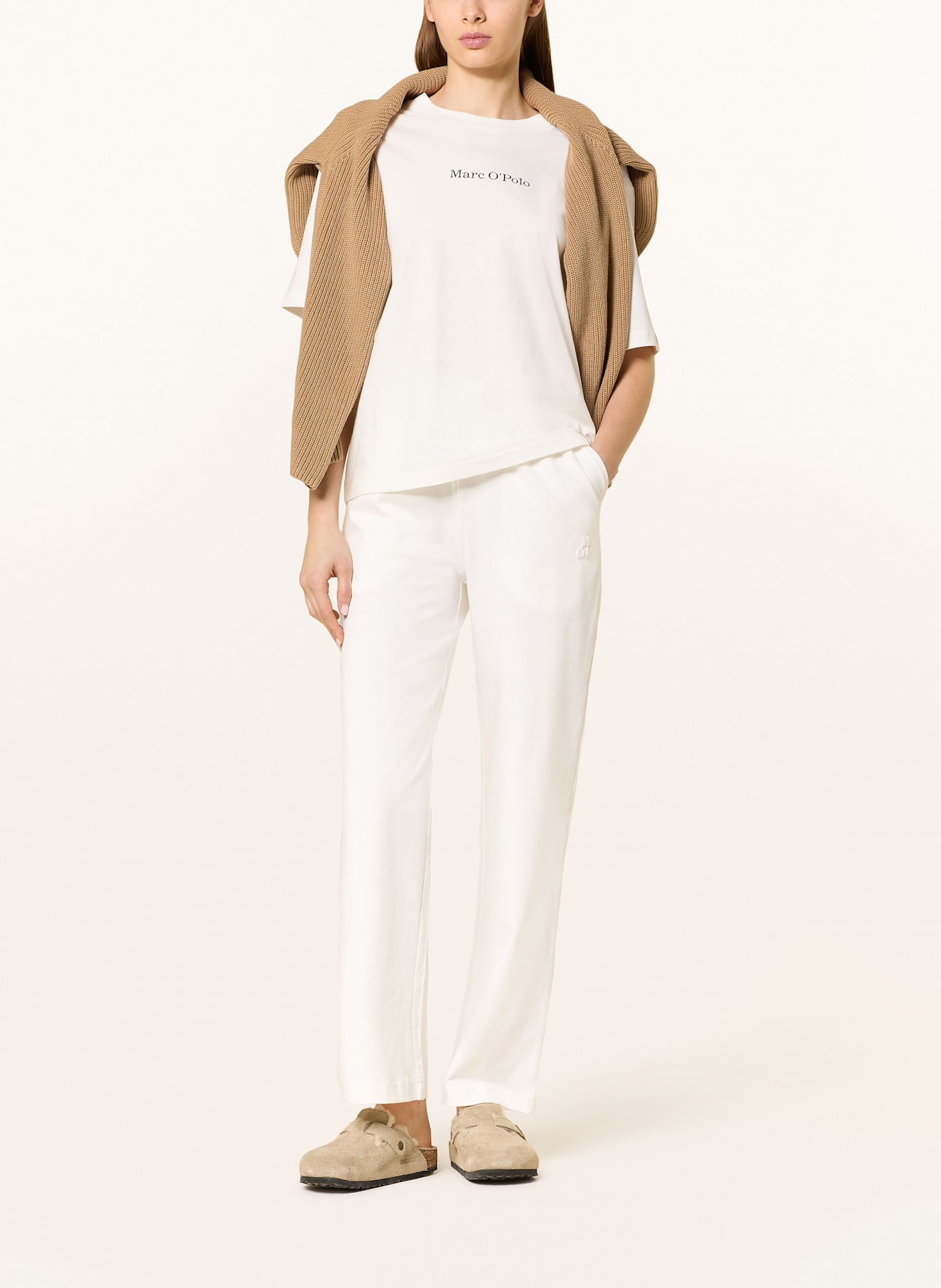 Marc O'Polo Schlafhose: WEISS
