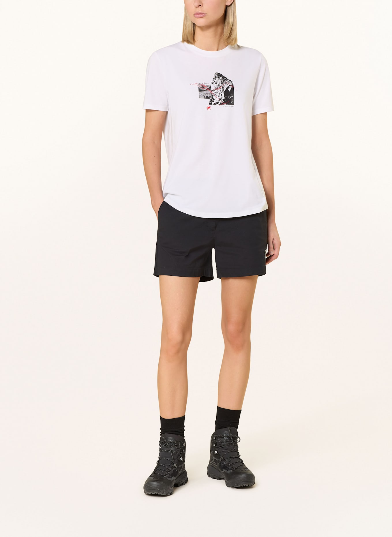 MAMMUT Tričko MOUNTAIN 4208M: BÍLÁ