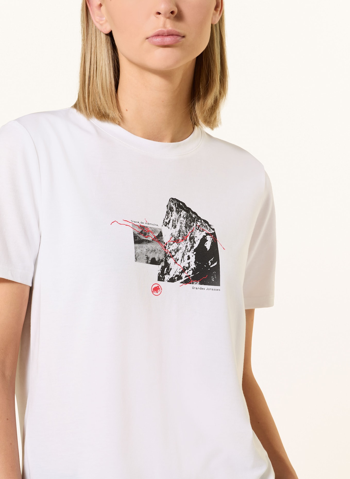 MAMMUT Tričko MOUNTAIN 4208M: BÍLÁ