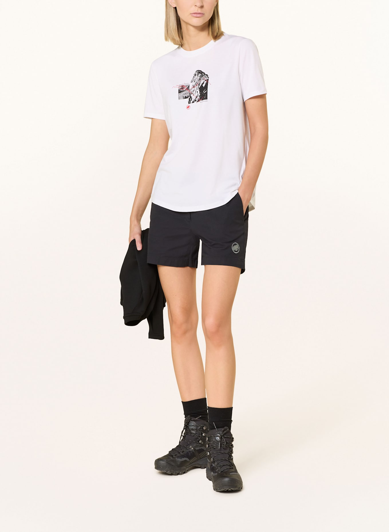 MAMMUT Tričko MOUNTAIN 4208M: BÍLÁ