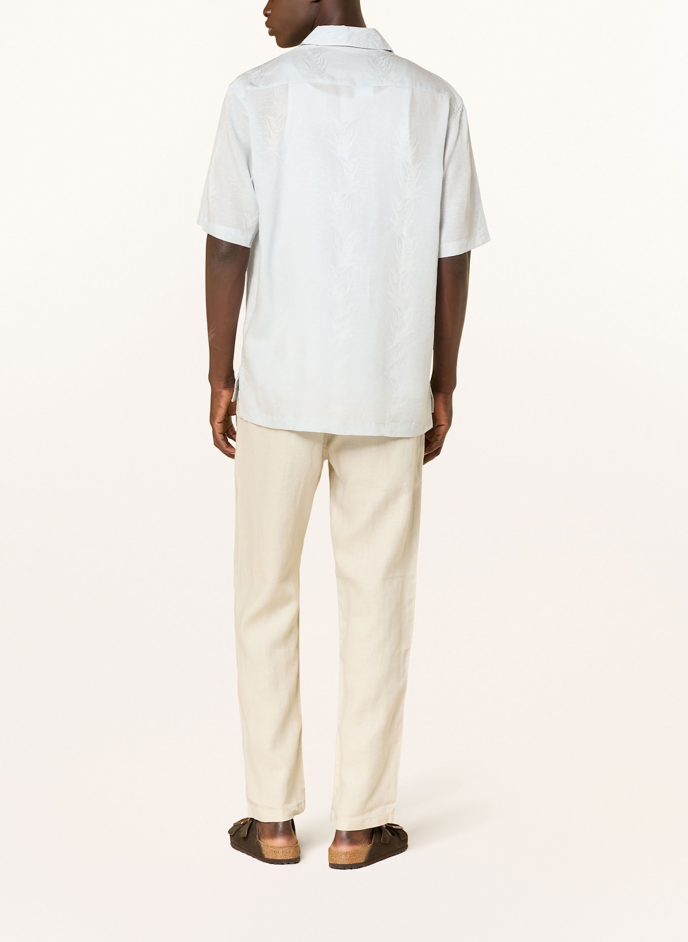 SAMSØE  SAMSØE Kurzarm-Hemd SAAYO X Loose Fit: HELLBLAU