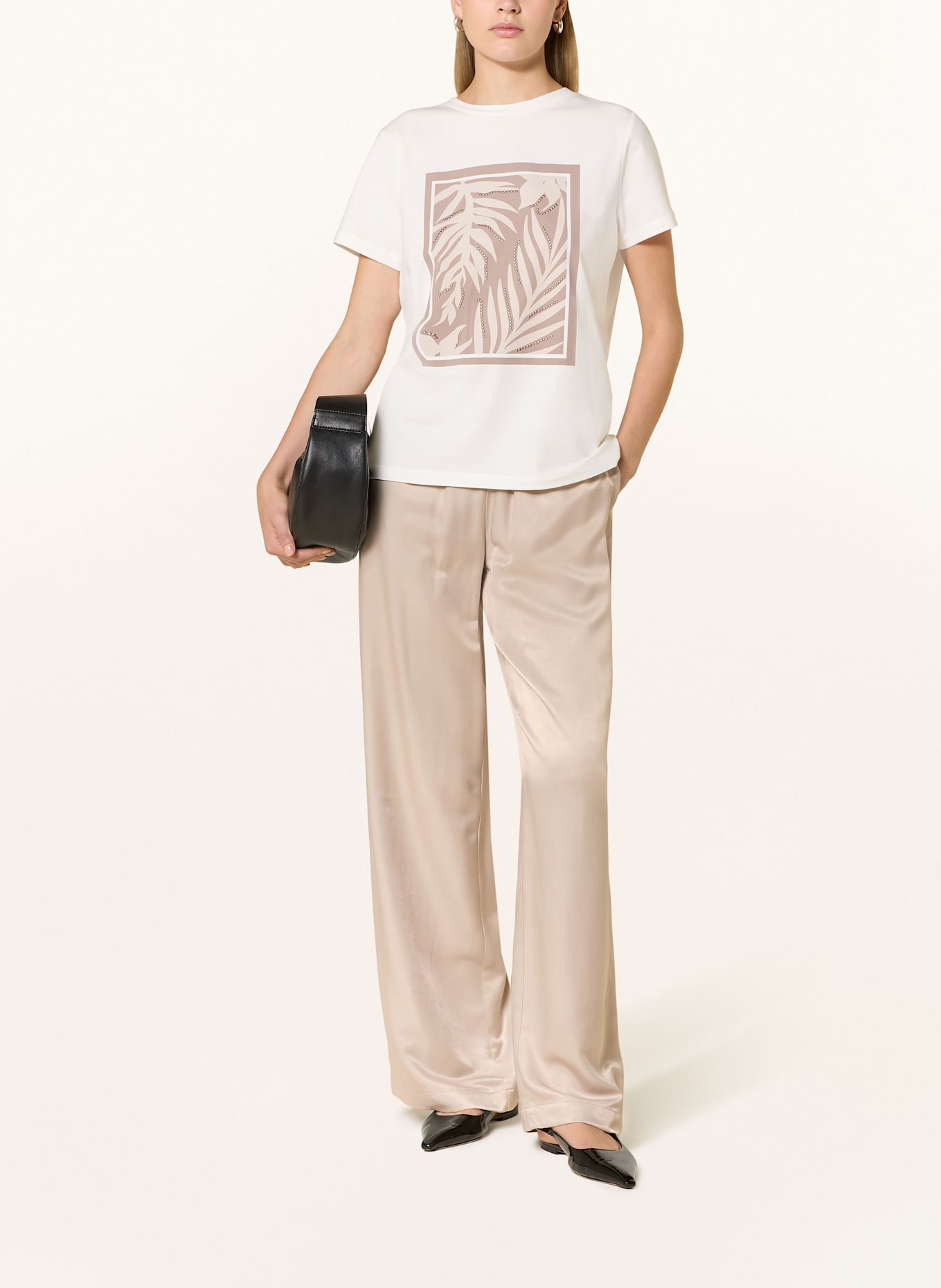 comma Tričko s nýty: BÍLÁ