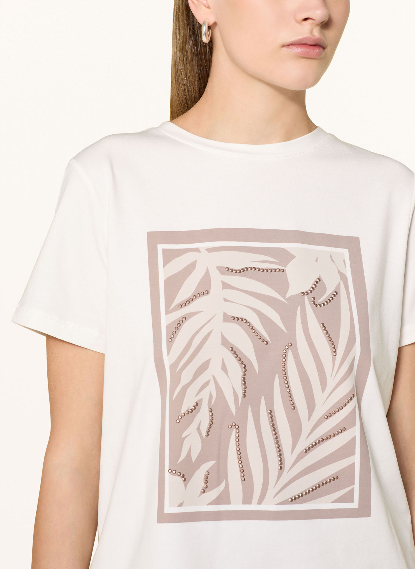 comma Tričko s nýty: BÍLÁ