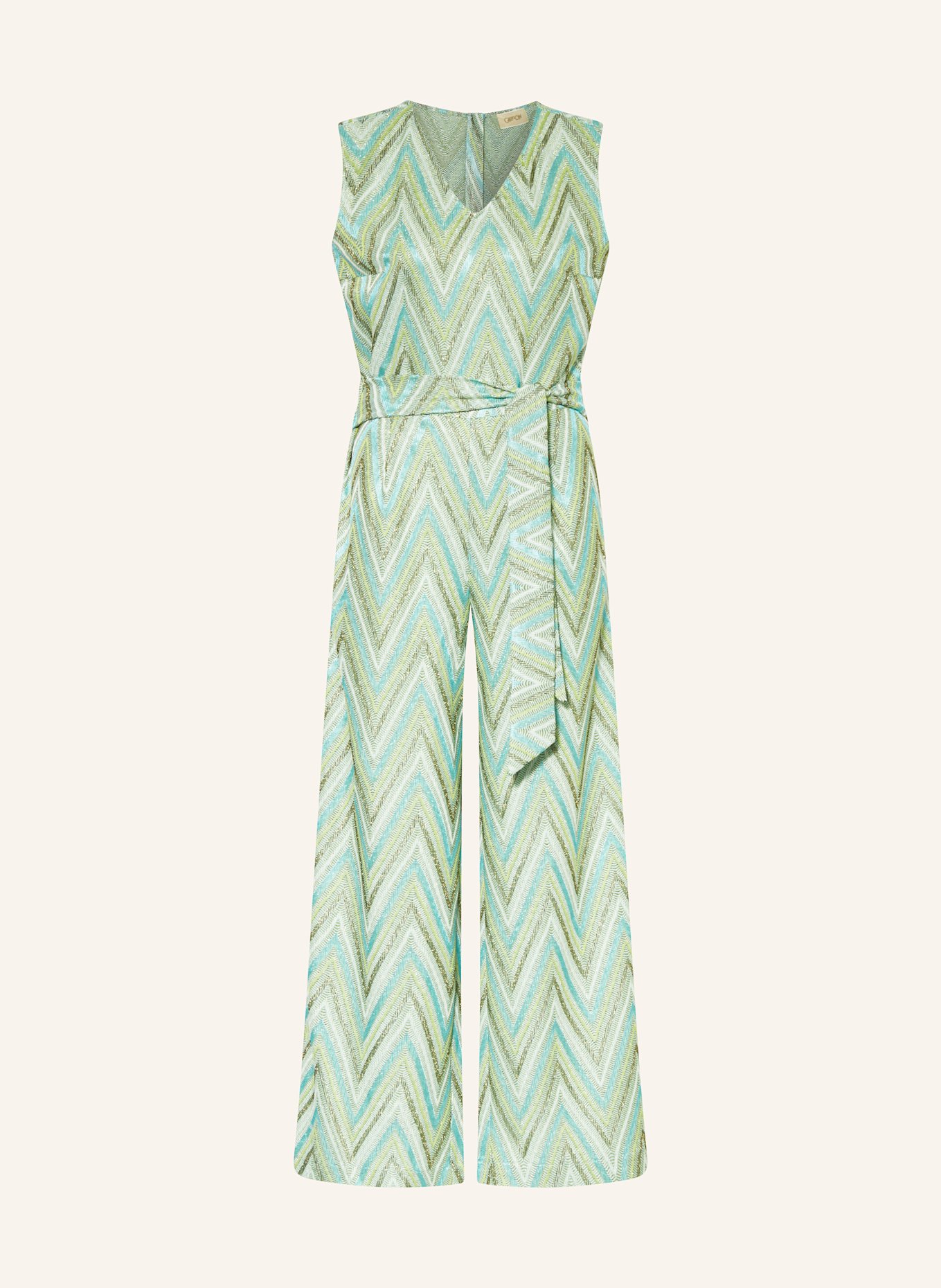 CARTOON Overal s třpytivou přízí: MÁTOVÁ / ZELENÁ