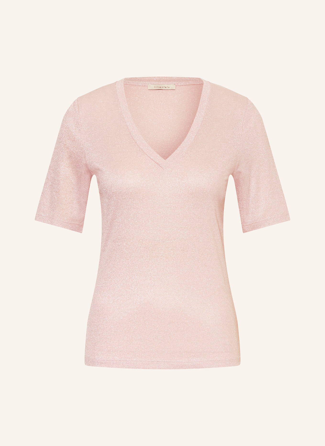 lilienfels T-shirt with glitter thread: ROSE