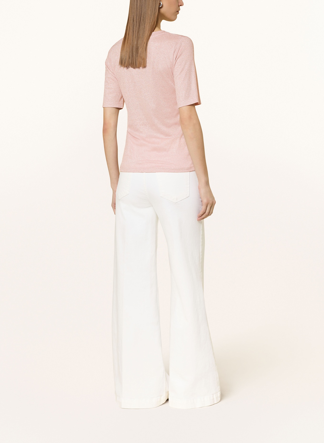 lilienfels T-shirt with glitter thread: ROSE