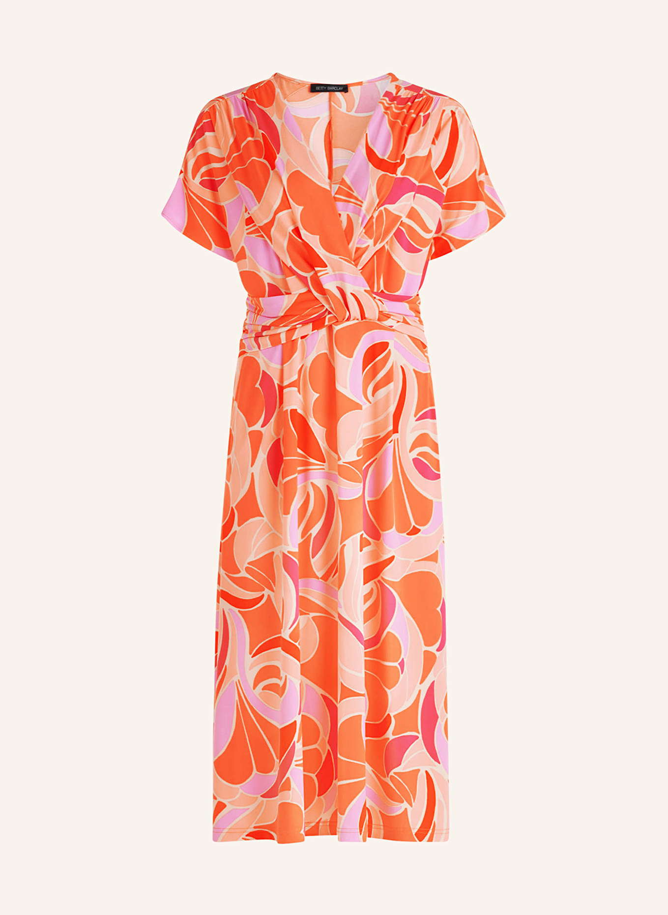 Betty Barclay Jerseykleid: ROT / HELLLILA / PINK