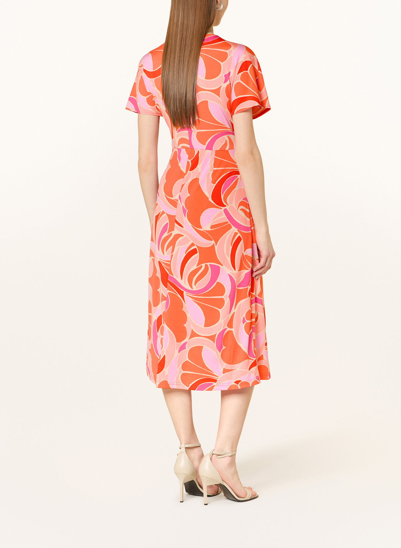 Betty Barclay Jerseykleid: ROT / HELLLILA / PINK