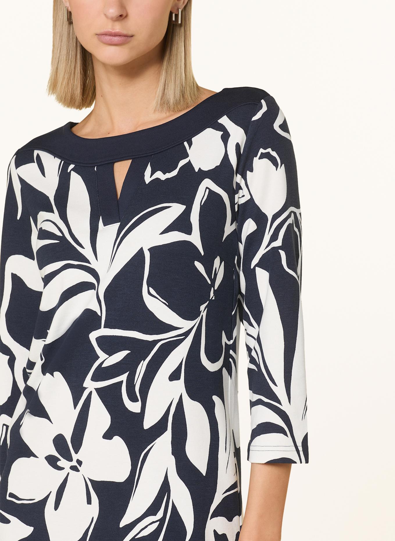 Betty Barclay Jersey dress with 3/4 sleeves: DARK BLUE / CREAM