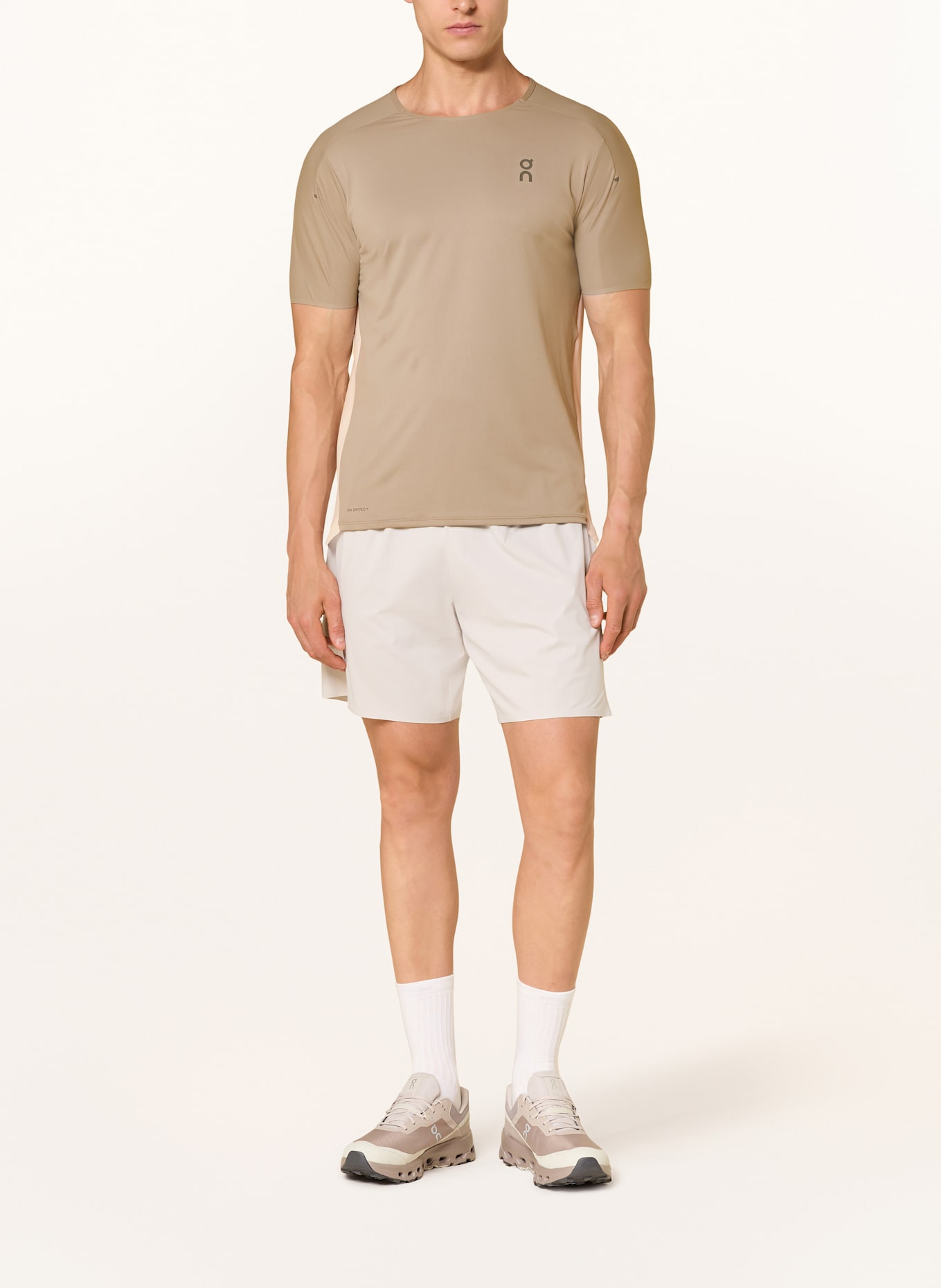 On Running shirt PERFORMANCE-T: BEIGE / CREAM