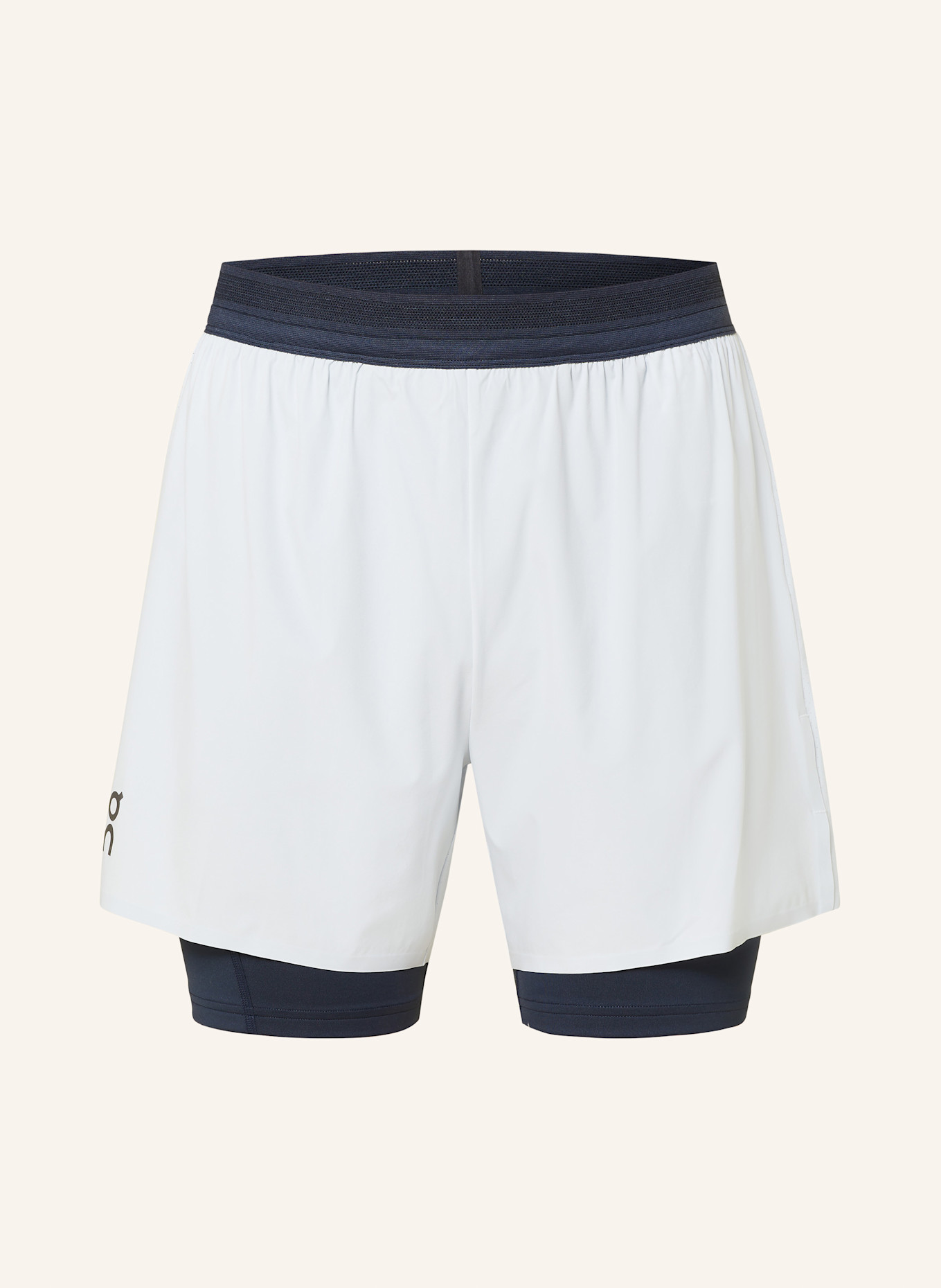 On 2-in-1-Laufshorts 5" PERFORMANCE: DUNKELBLAU / HELLBLAU