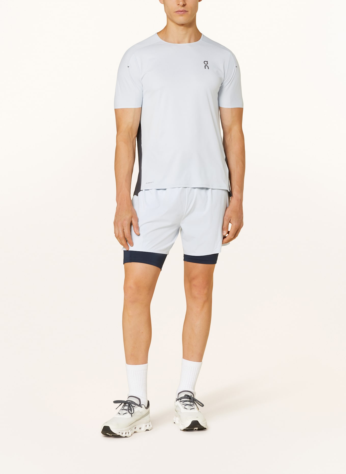 On 2-in-1-Laufshorts 5" PERFORMANCE: DUNKELBLAU / HELLBLAU