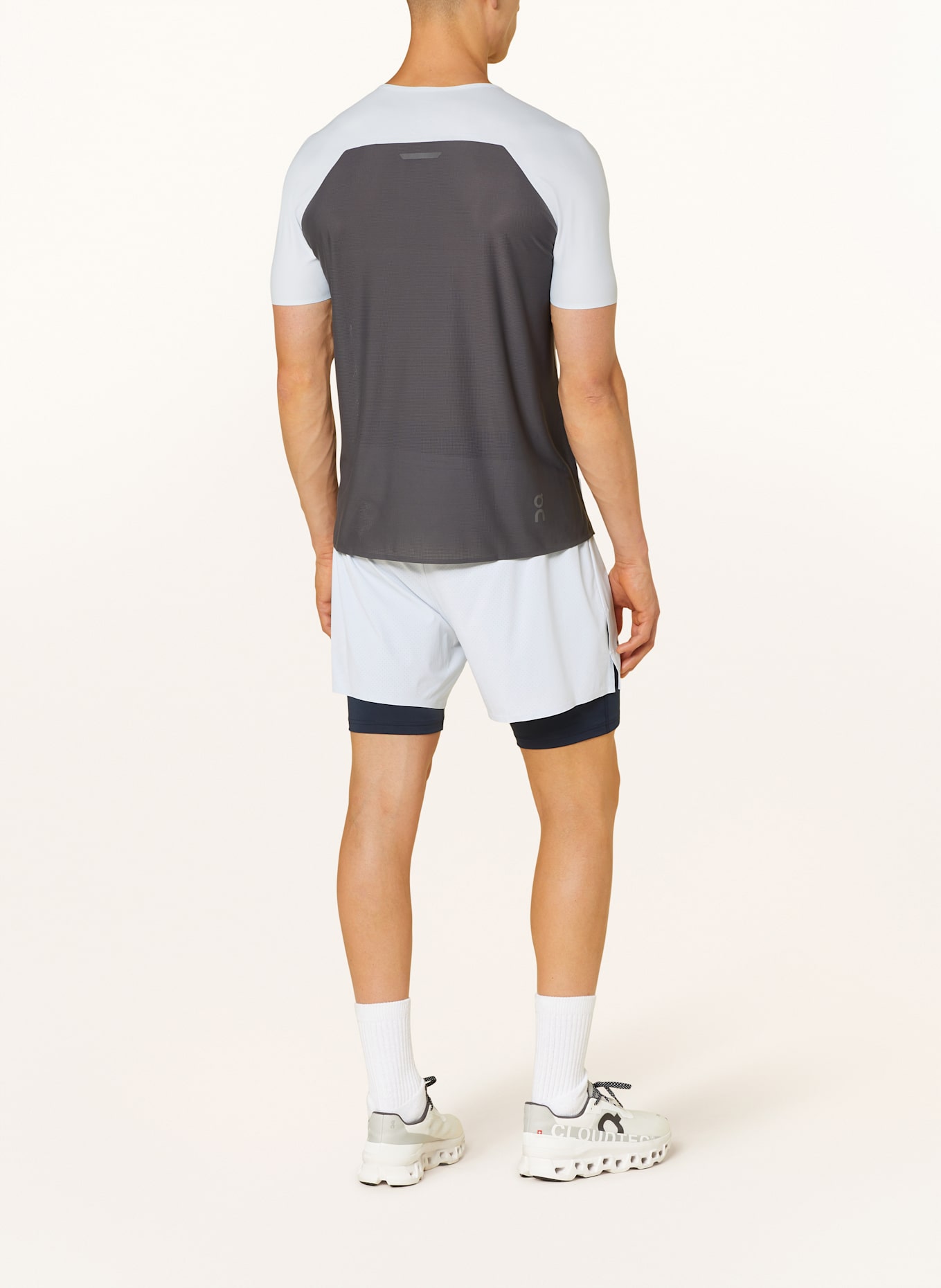 On 2-in-1-Laufshorts 5" PERFORMANCE: DUNKELBLAU / HELLBLAU
