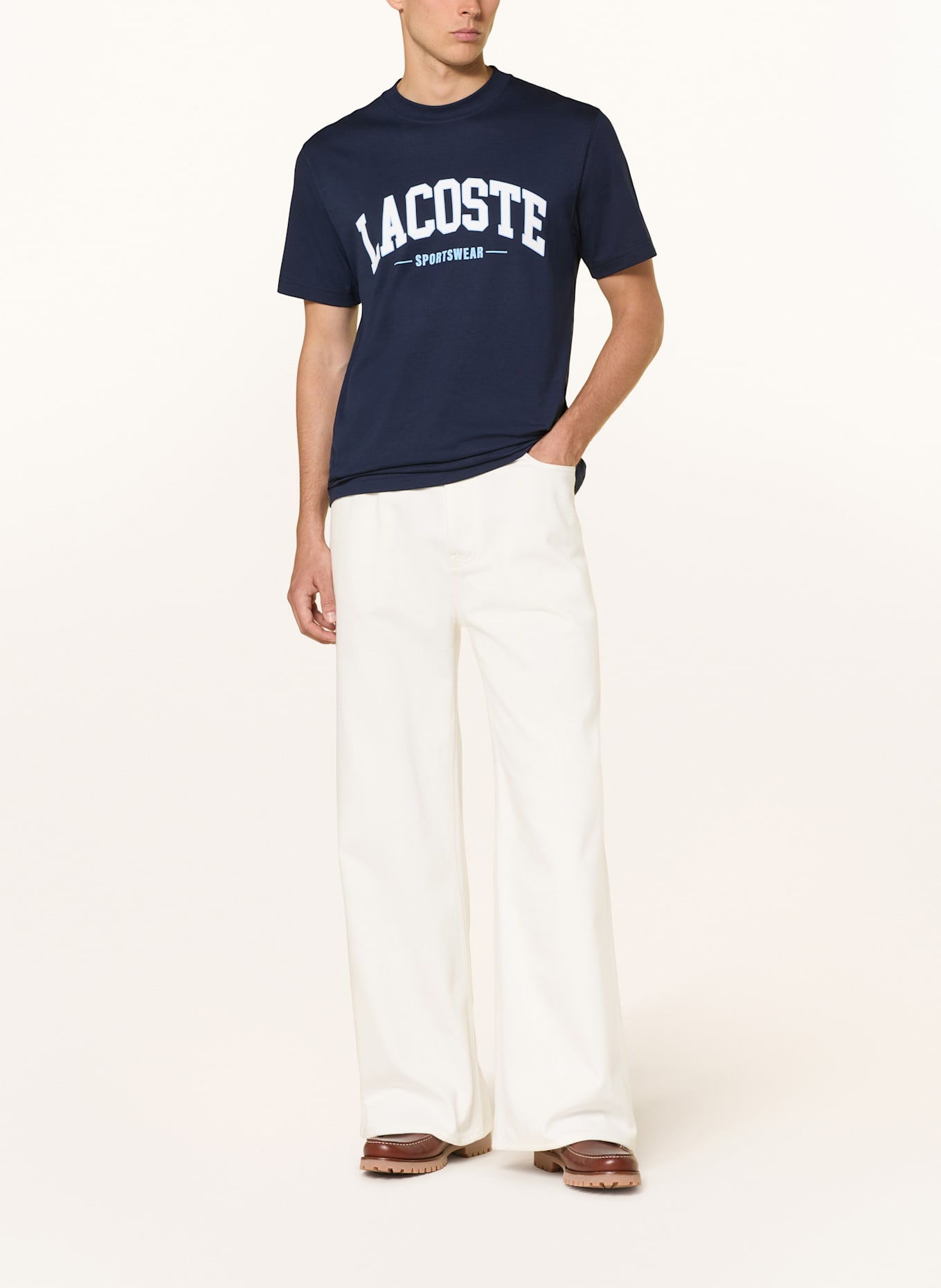 LACOSTE T-Shirt: DUNKELBLAU
