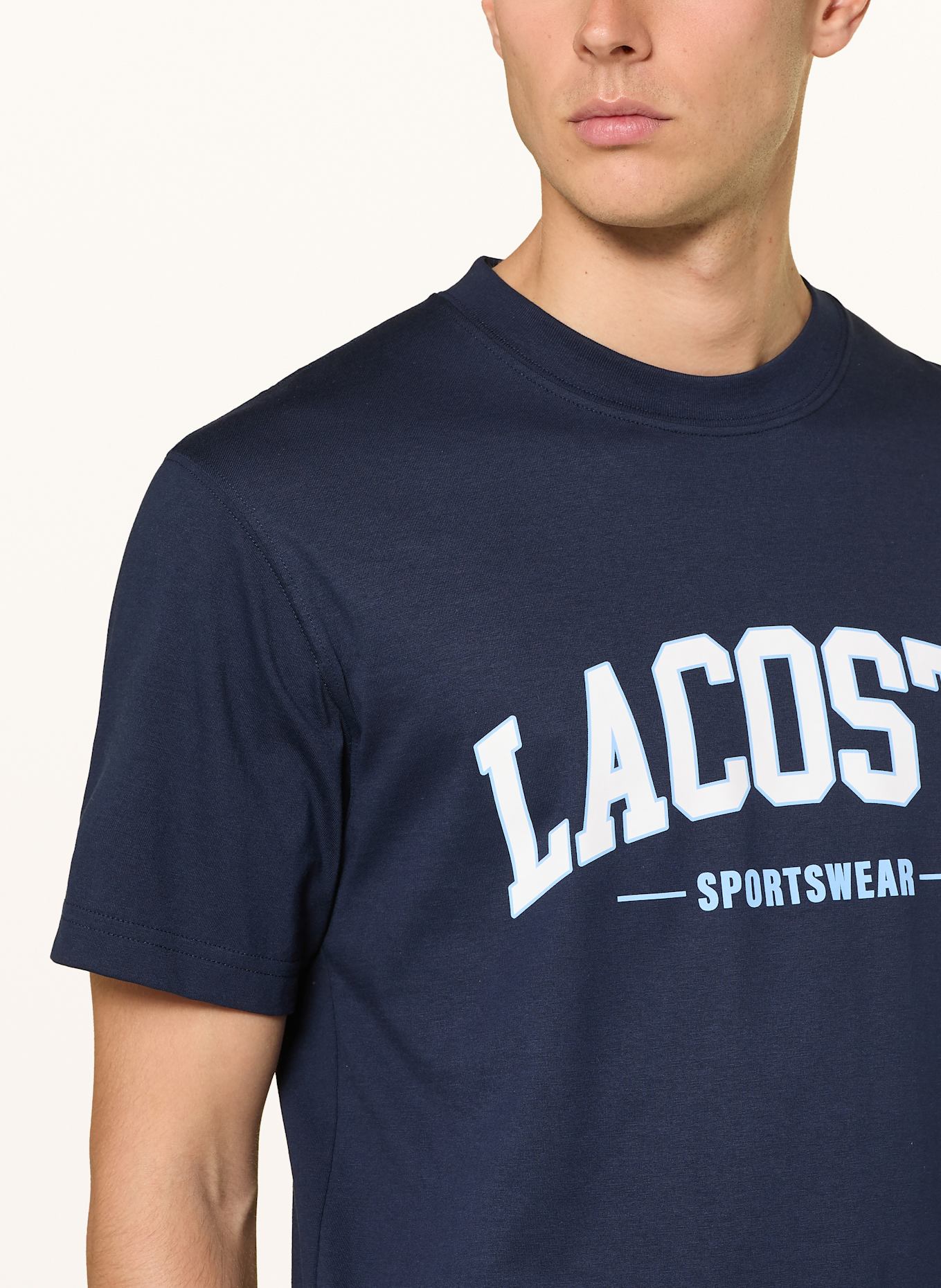 LACOSTE T-Shirt: DUNKELBLAU