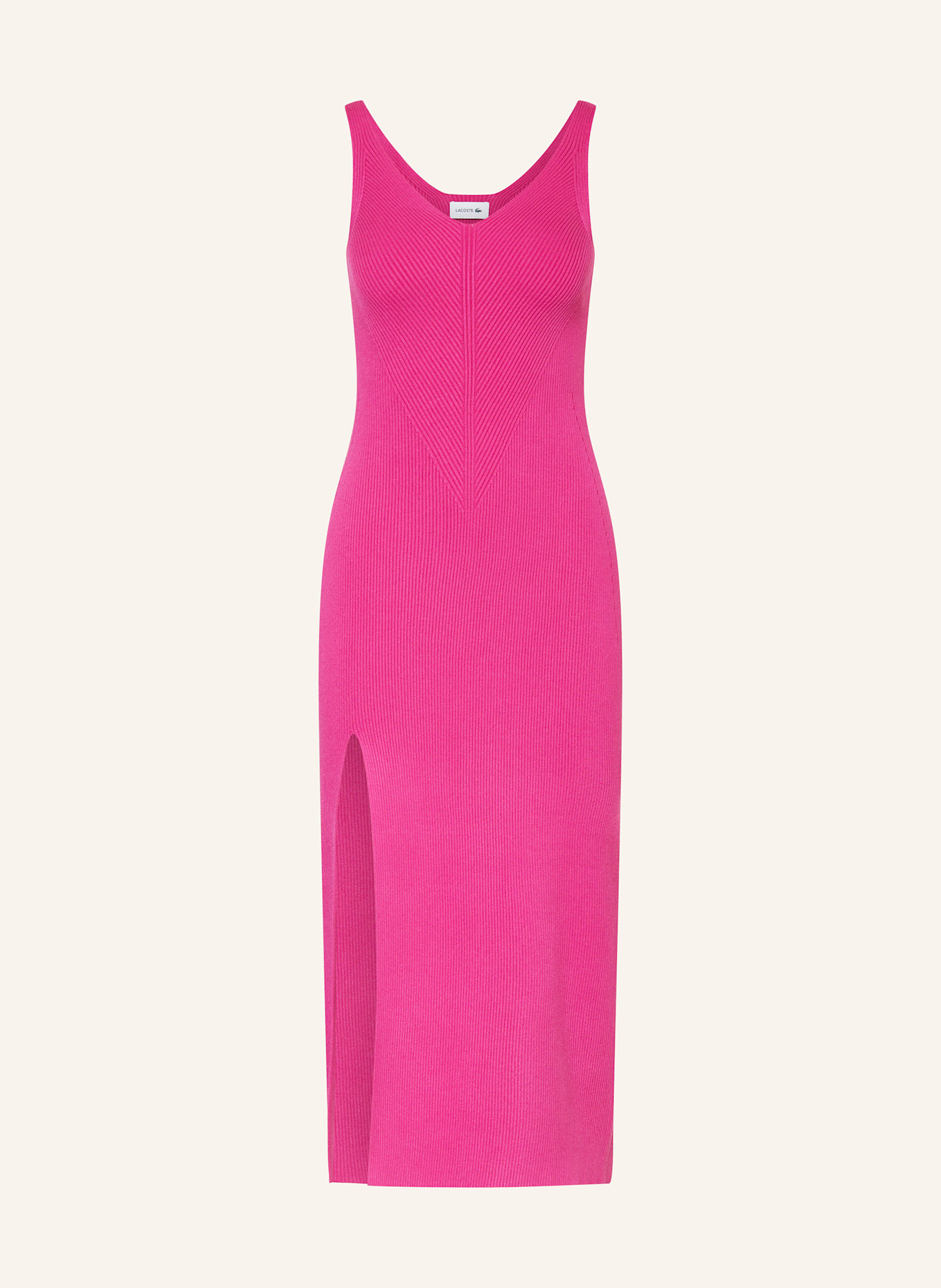 LACOSTE Strickkleid: PINK
