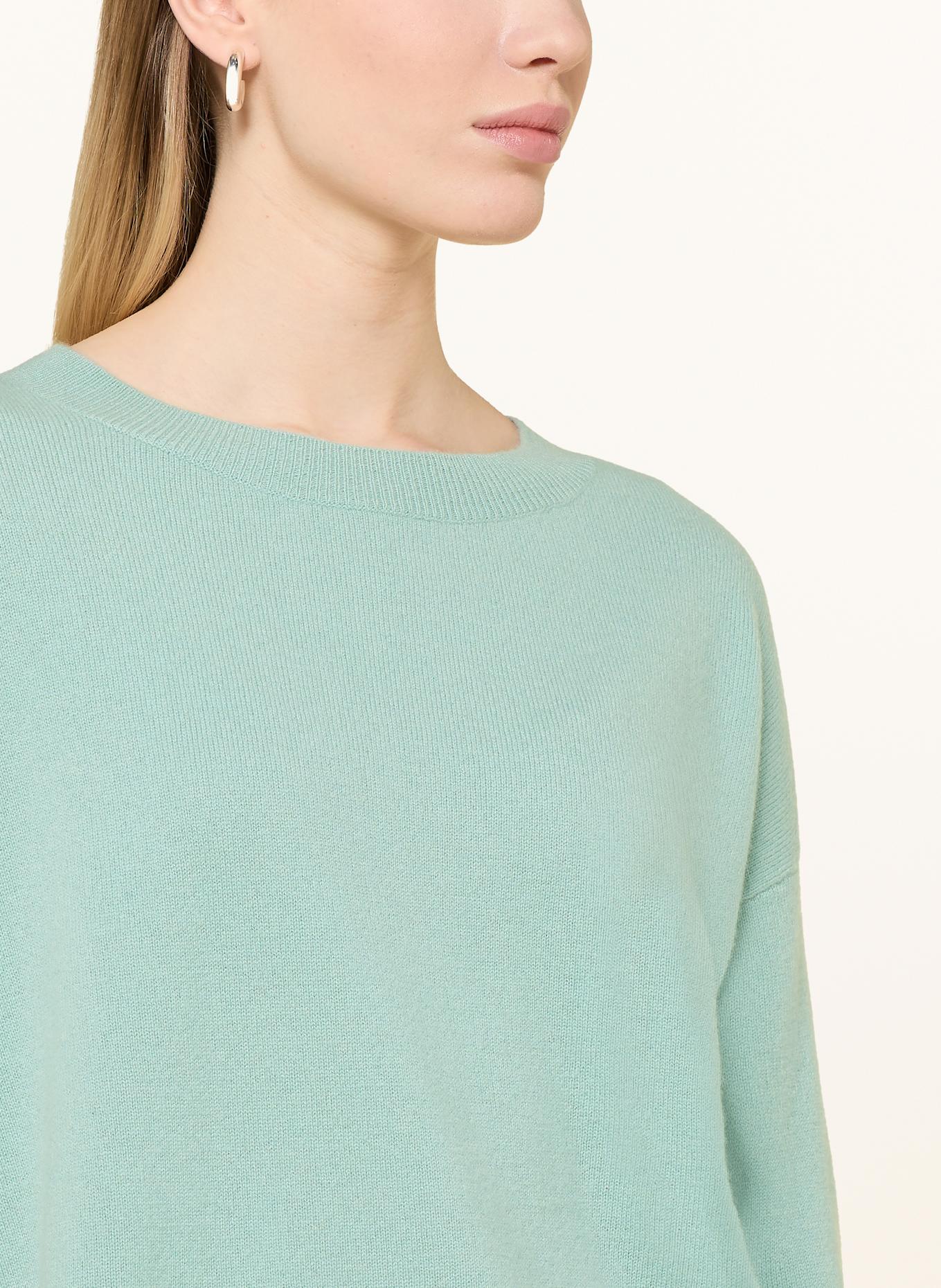 darling harbour Cashmere-Pullover mit 3/4-Arm: eukalyptusgrün