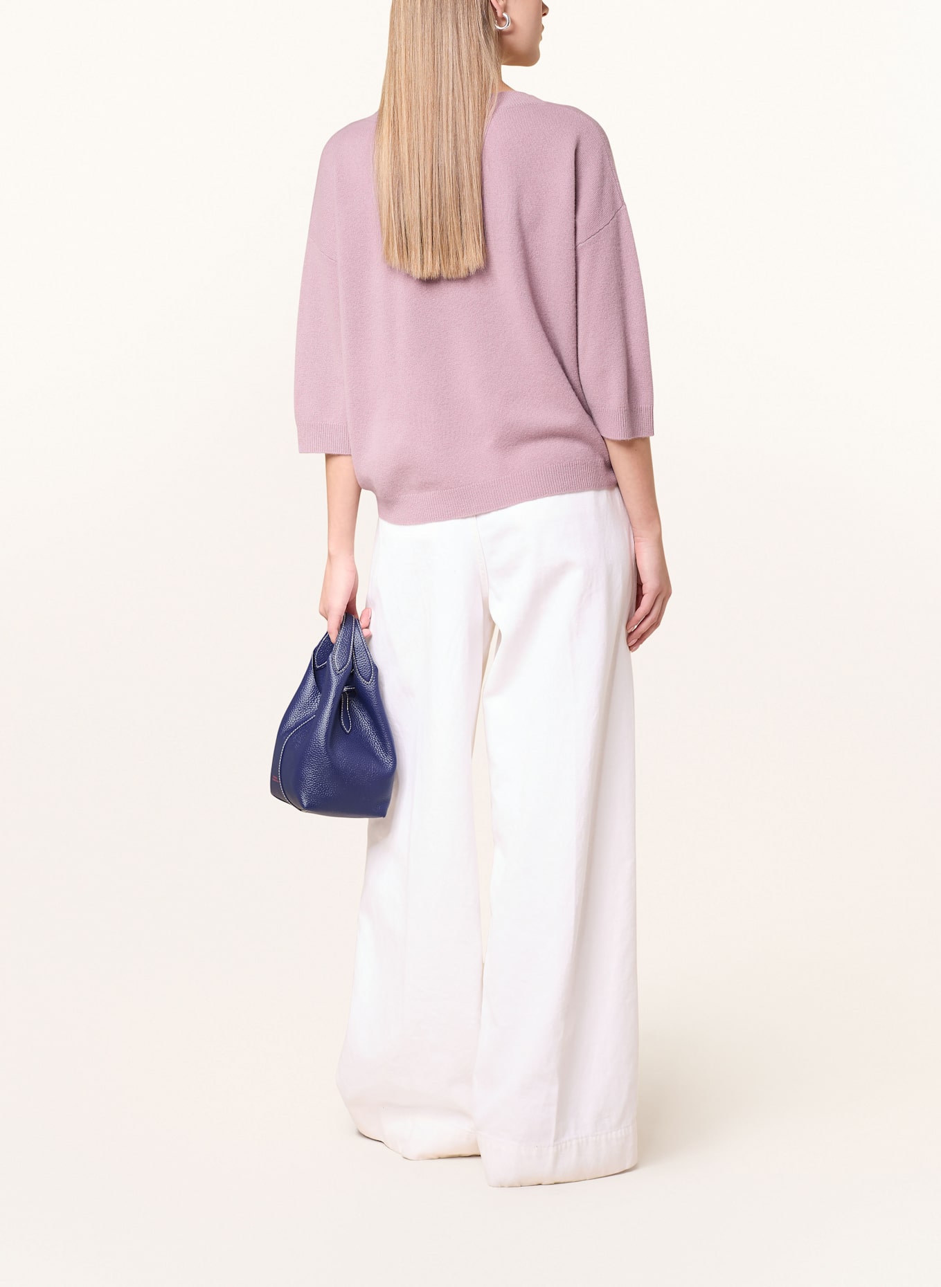 darling harbour Cashmere-Pullover mit 3/4-Arm: MAUVE