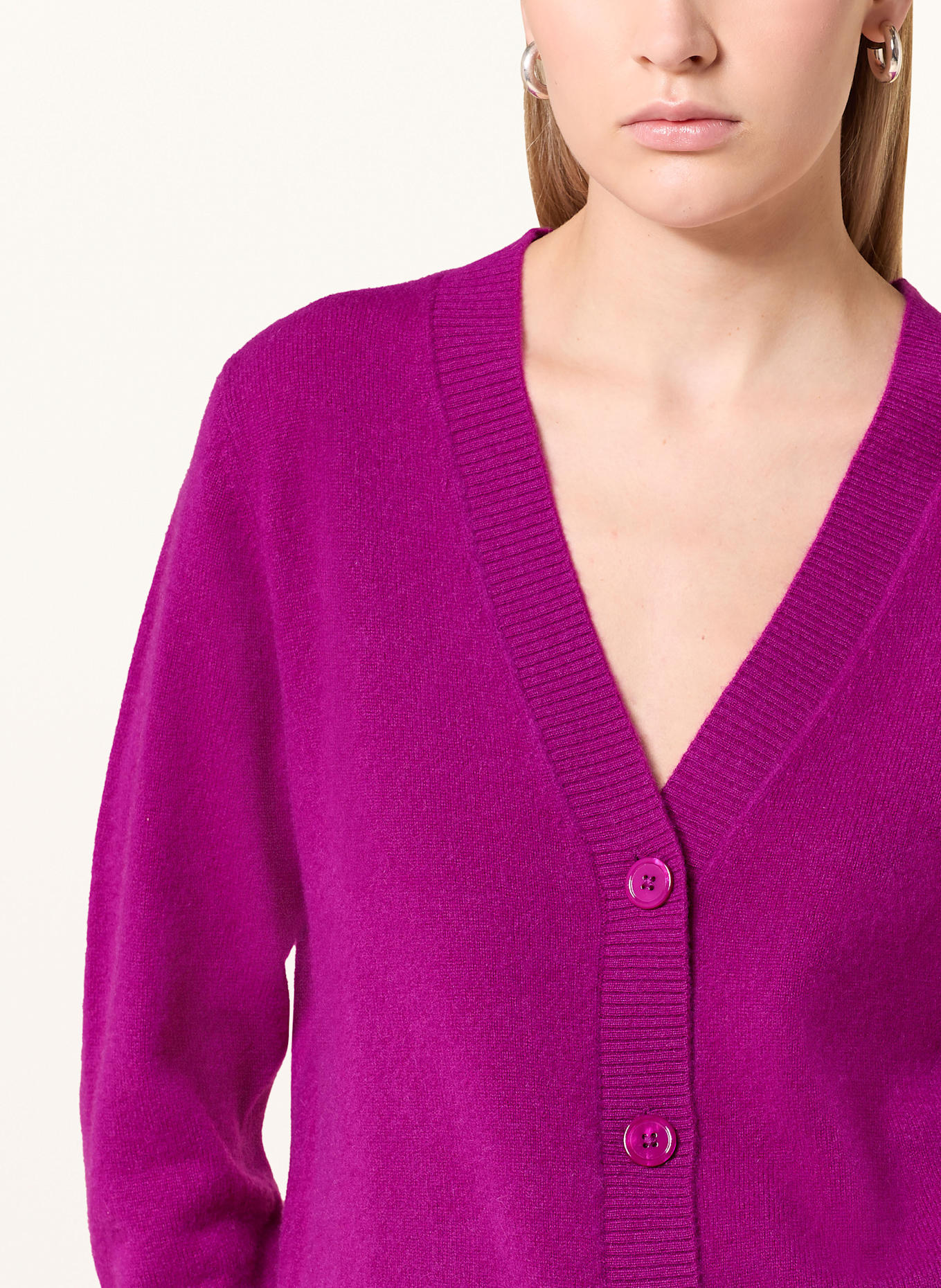 darling harbour Strickjacke aus Cashmere: FUCHSIA
