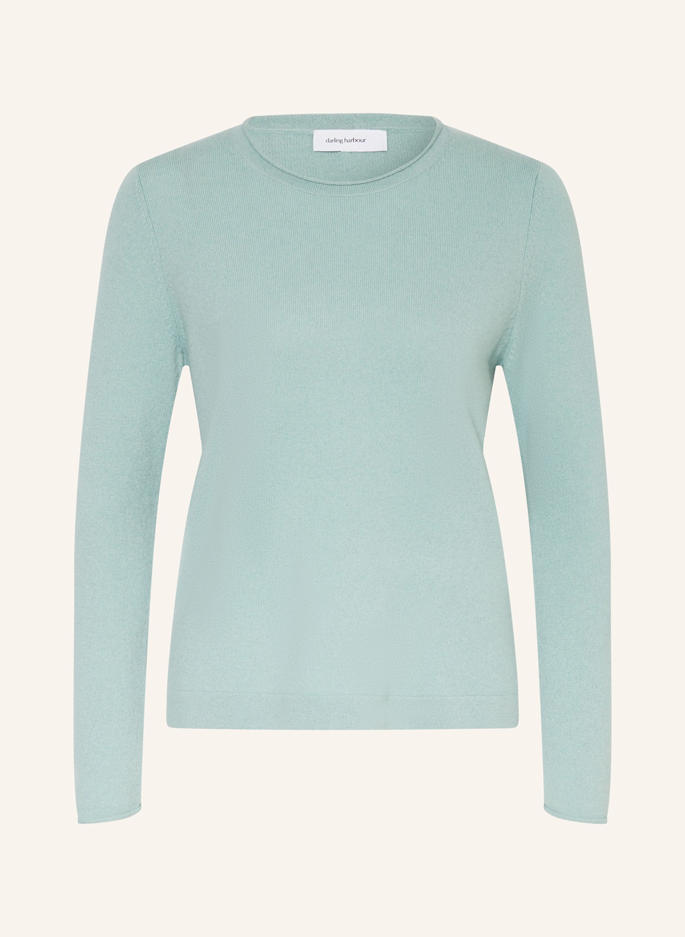 darling harbour Cashmere-Pullover: eukalyptusgrün