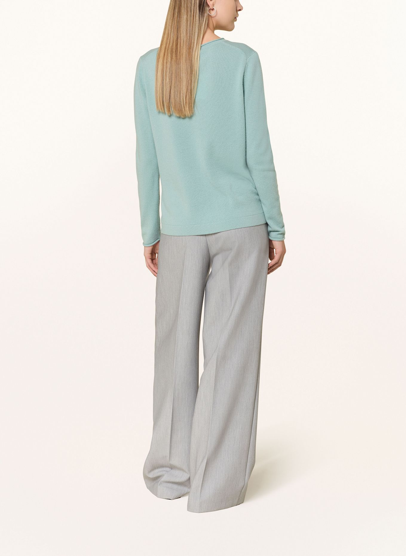 darling harbour Cashmere-Pullover: eukalyptusgrün