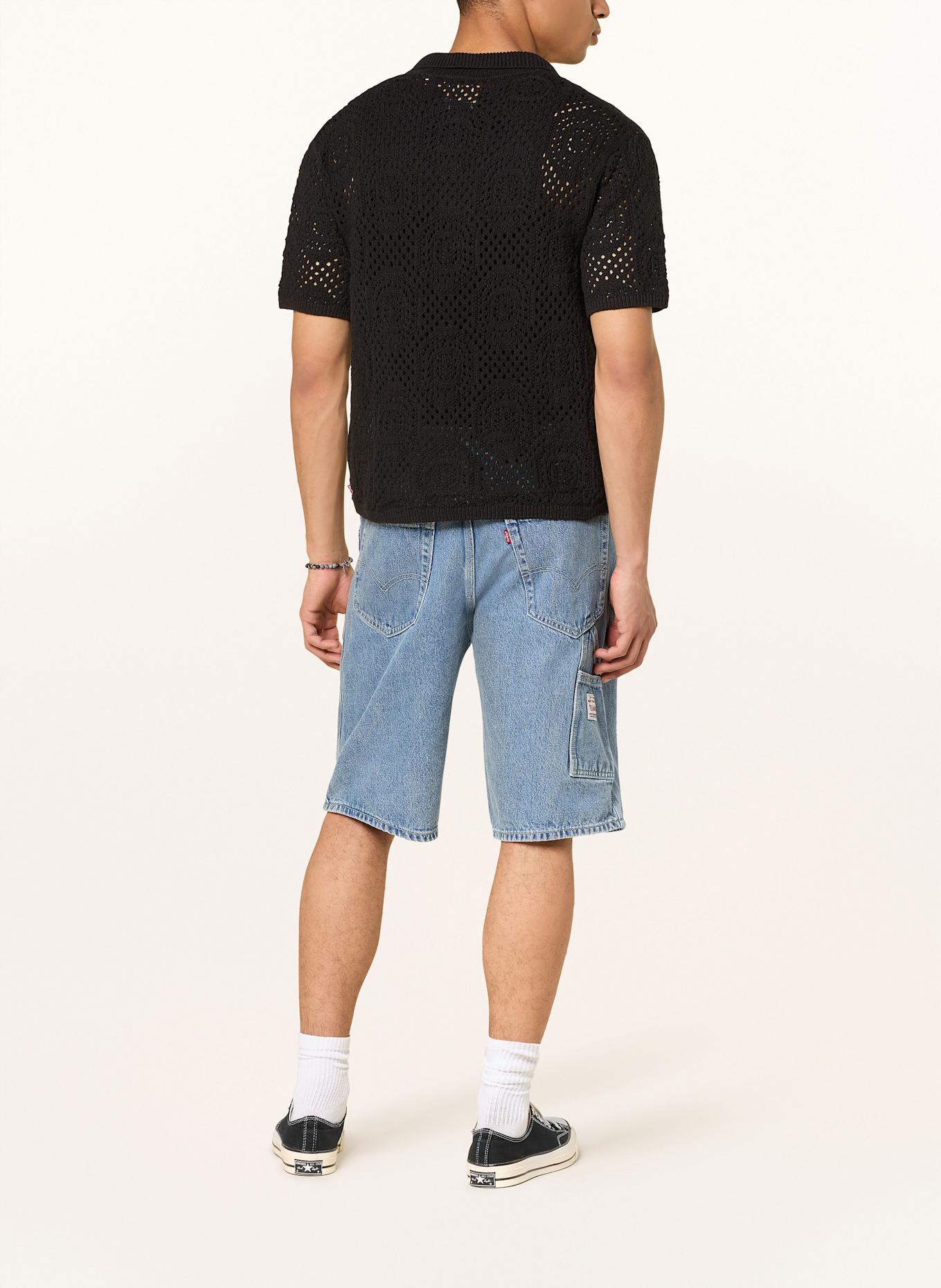 Levi's® Strickhemd Standard Fit: SCHWARZ