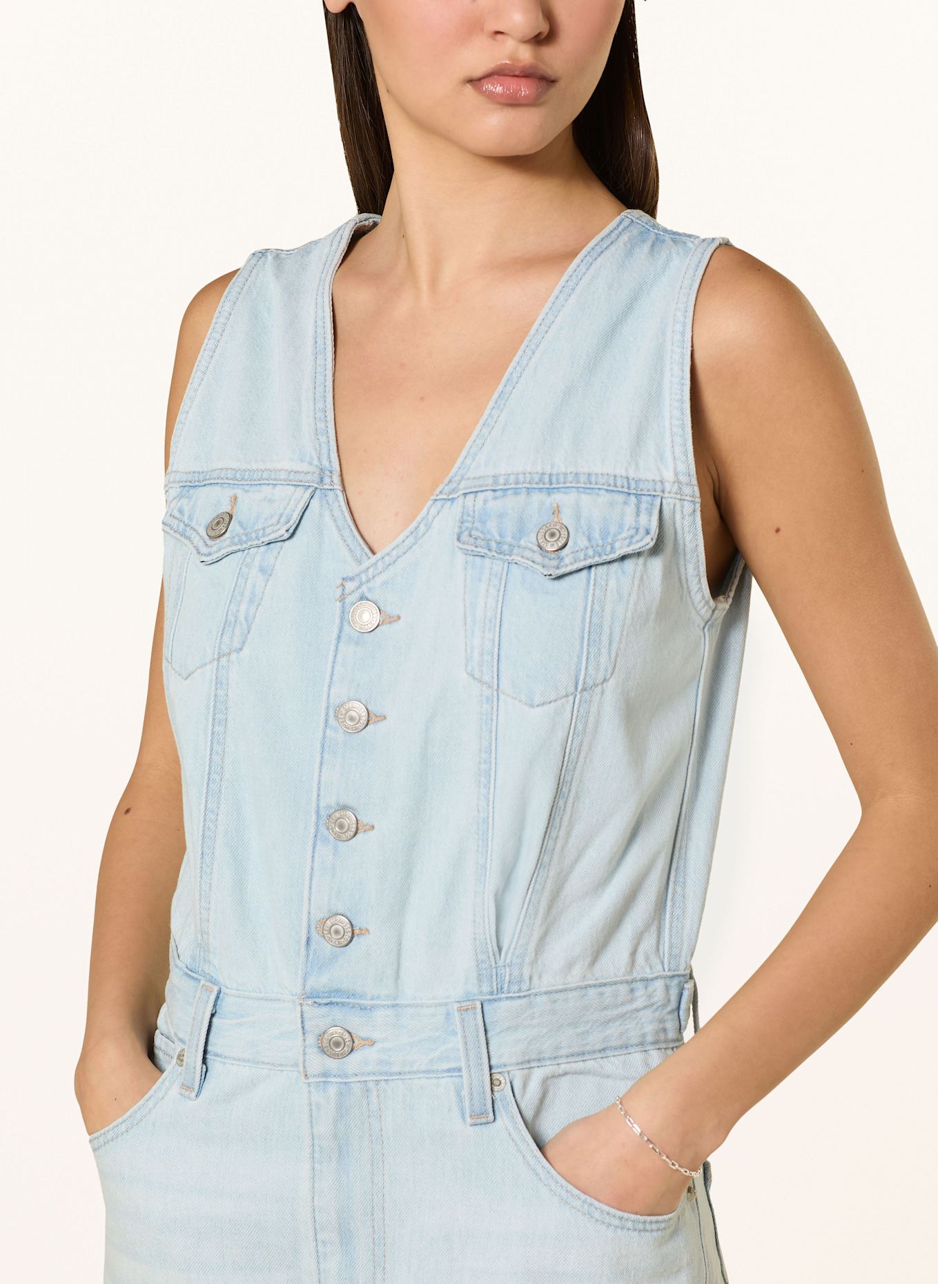 Levi's® Jeans-Jumpsuit: 00 Med Indigo - Worn In