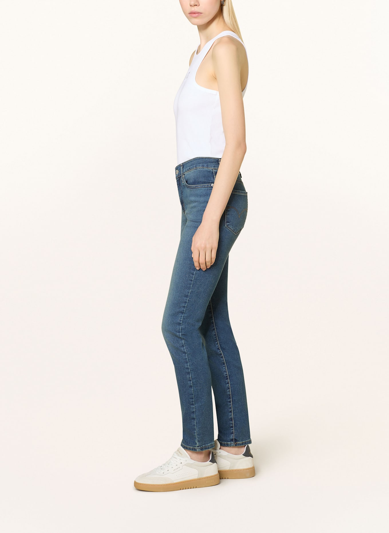 Levi's® Jeansy 312 SHAPING SLIM: 63 Med Indigo - Worn In