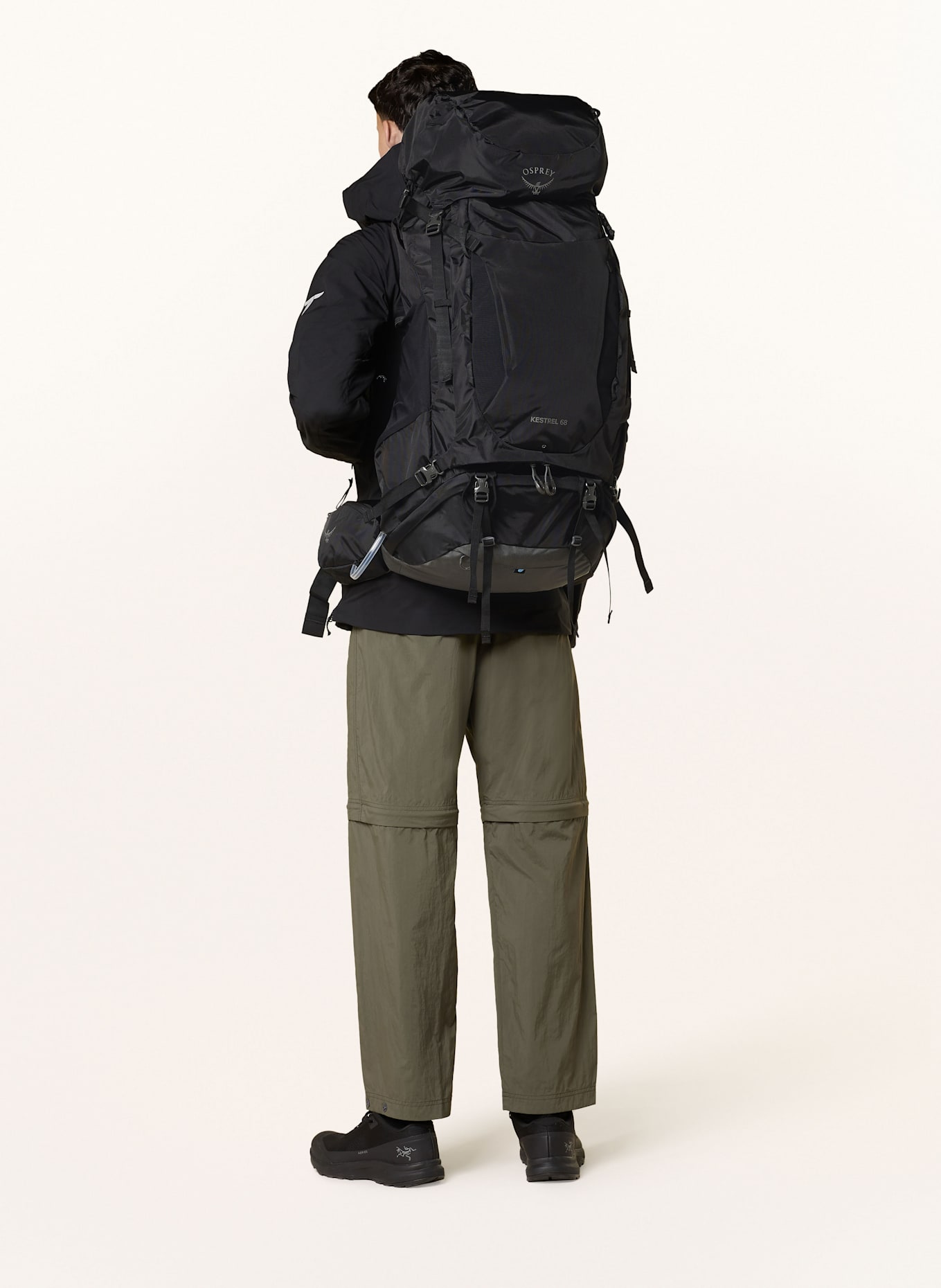 OSPREY Rucksack KESTREL 68 L/XL 68 l: SCHWARZ / GRAU