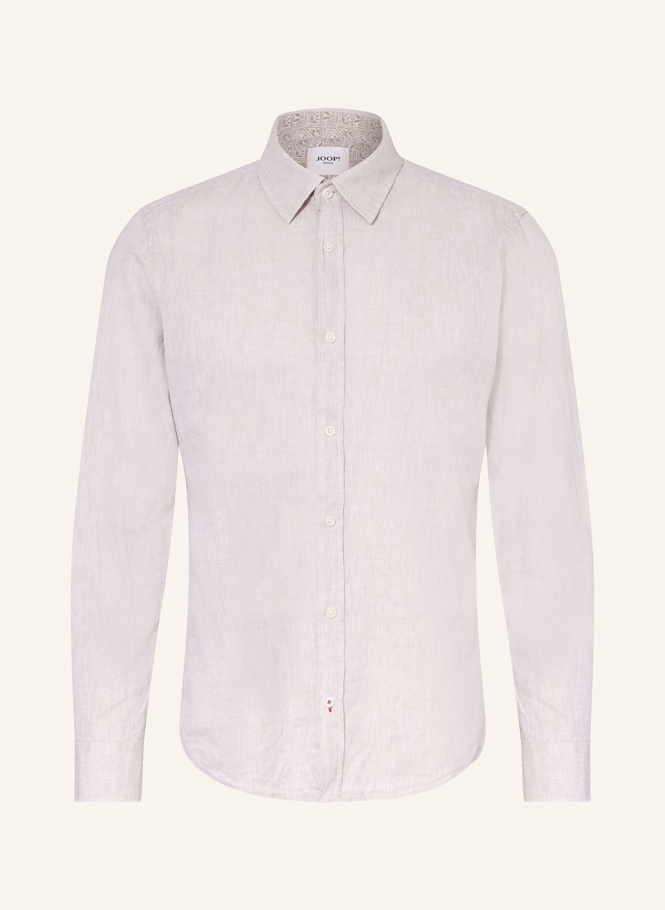 JOOP! JEANS Hemd HANSON Slim Fit mit Leinen: HELLBRAUN