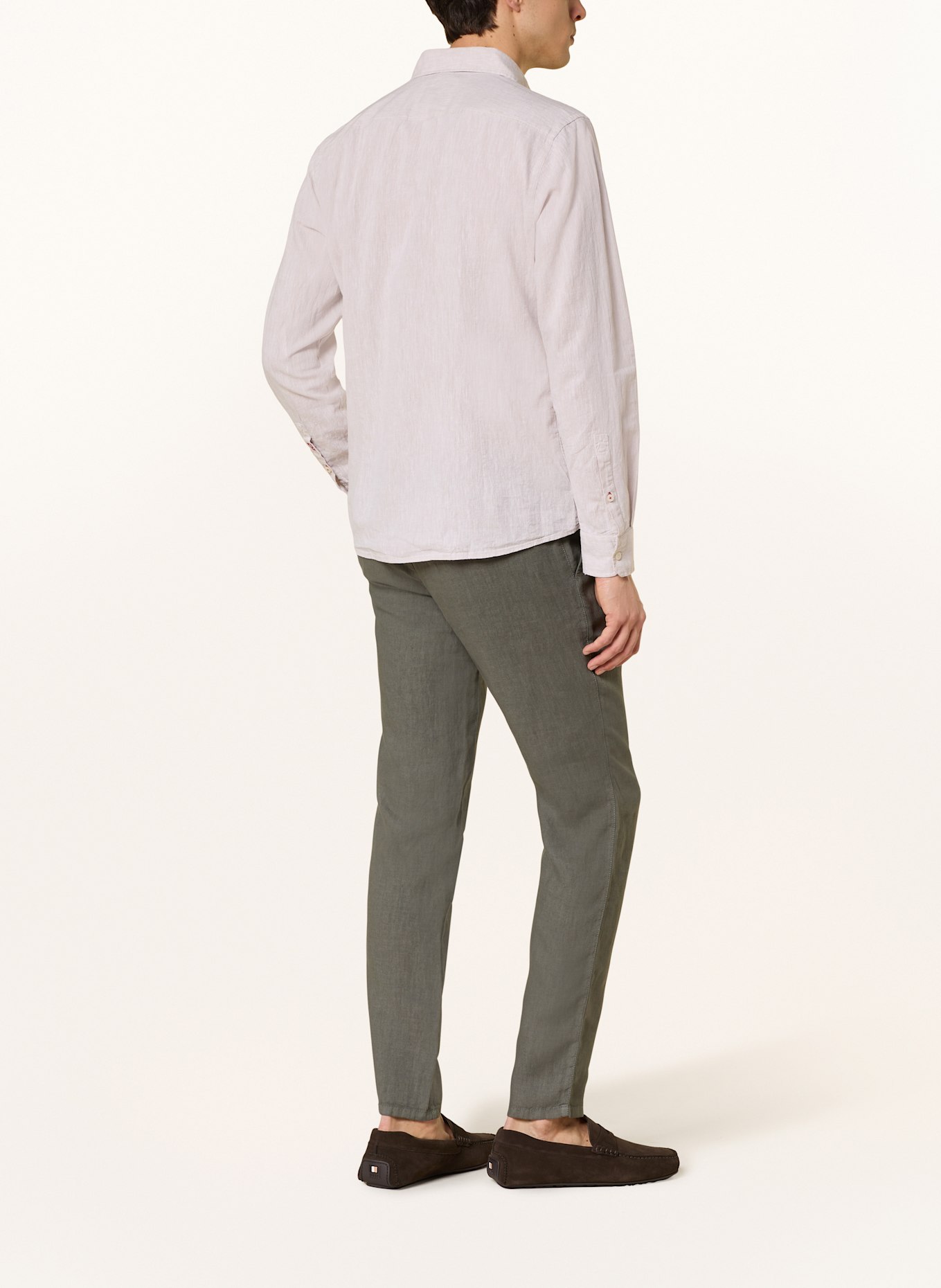 JOOP! JEANS Hemd HANSON Slim Fit mit Leinen: HELLBRAUN