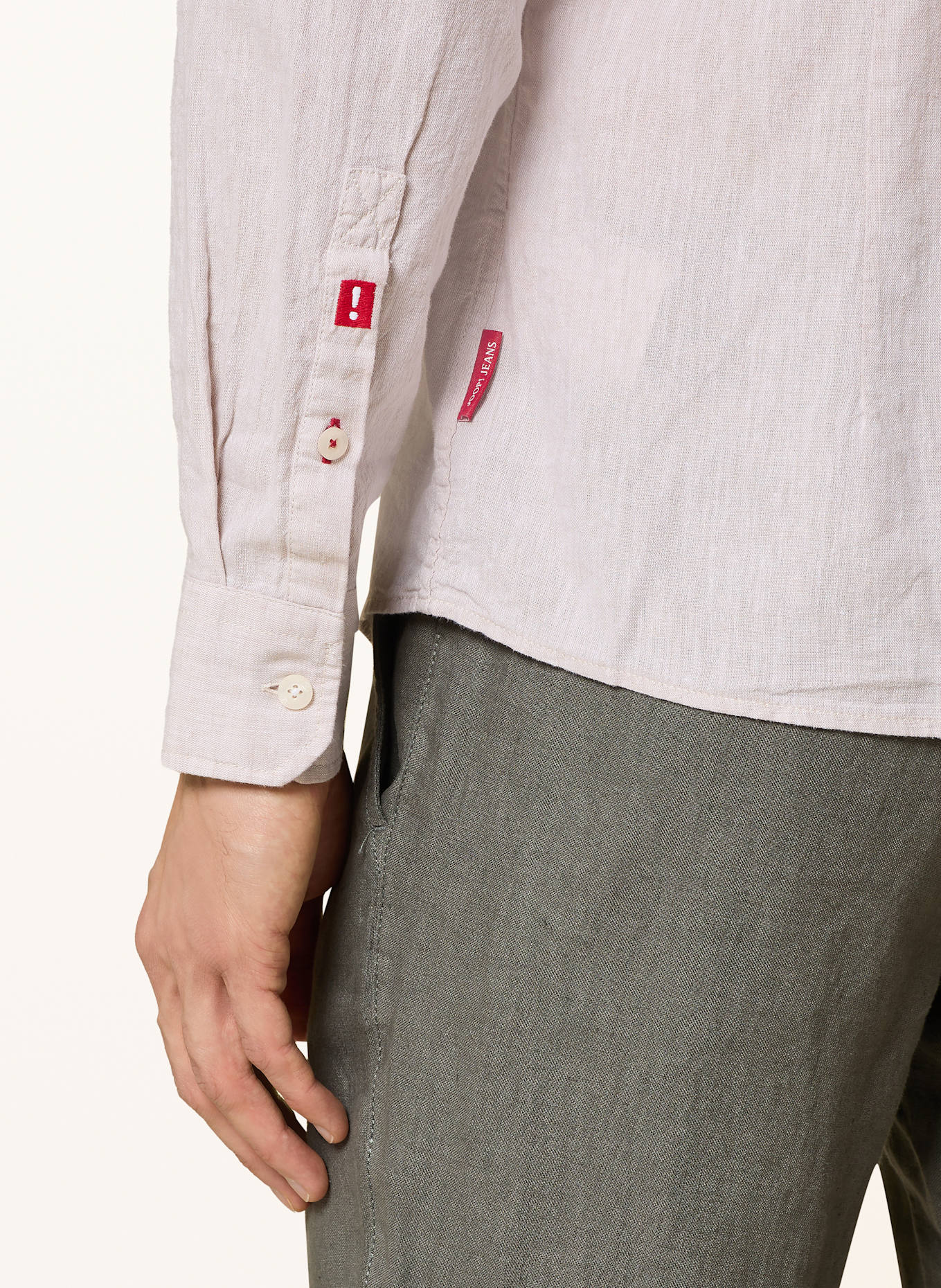 JOOP! JEANS Hemd HANSON Slim Fit mit Leinen: HELLBRAUN