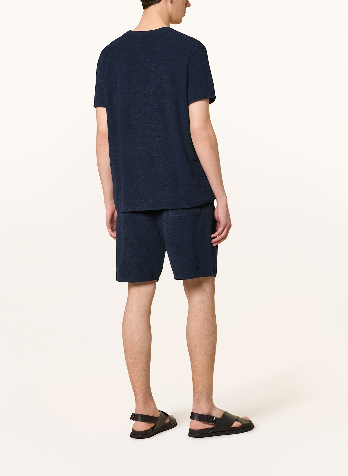 JOOP! JEANS Tričko ELIAS z froté: TMAVĚ MODRÁ