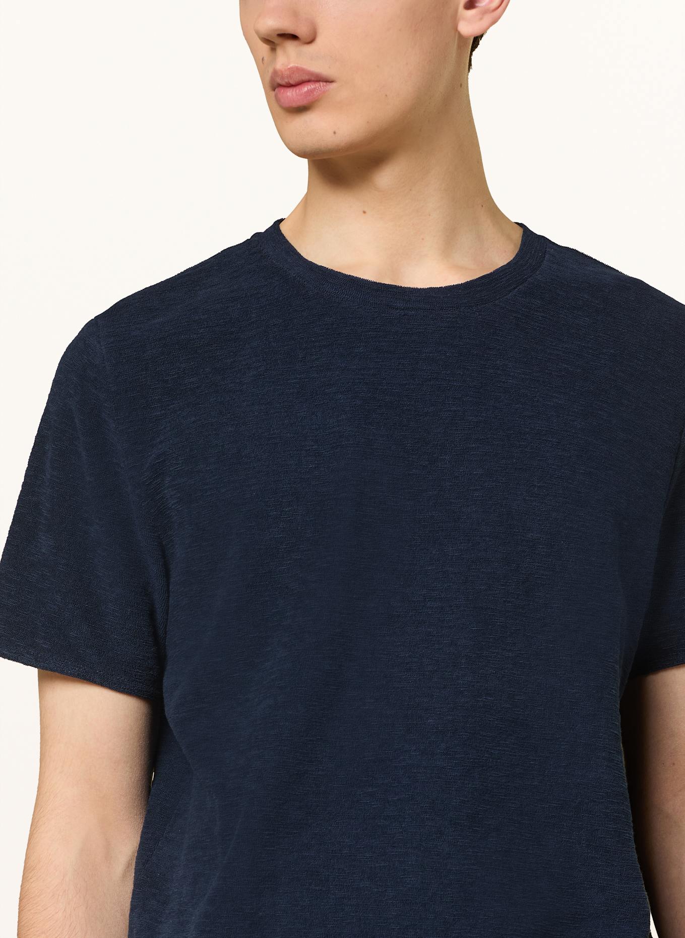 JOOP! JEANS Tričko ELIAS z froté: TMAVĚ MODRÁ