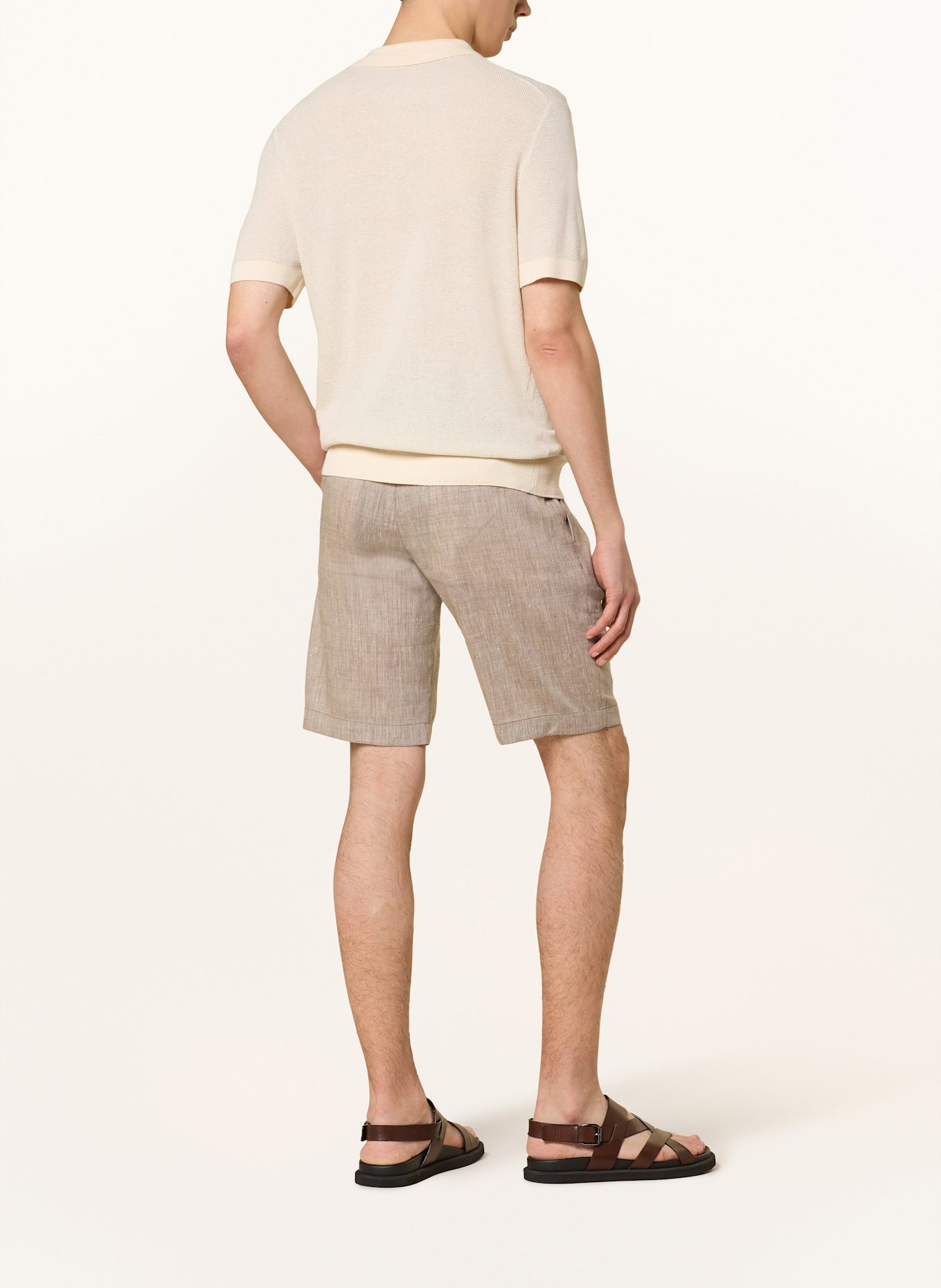 windsor. Strick-Poloshirt LINDO-PR mit Leinen, Farbe: CREME (Bild 3)