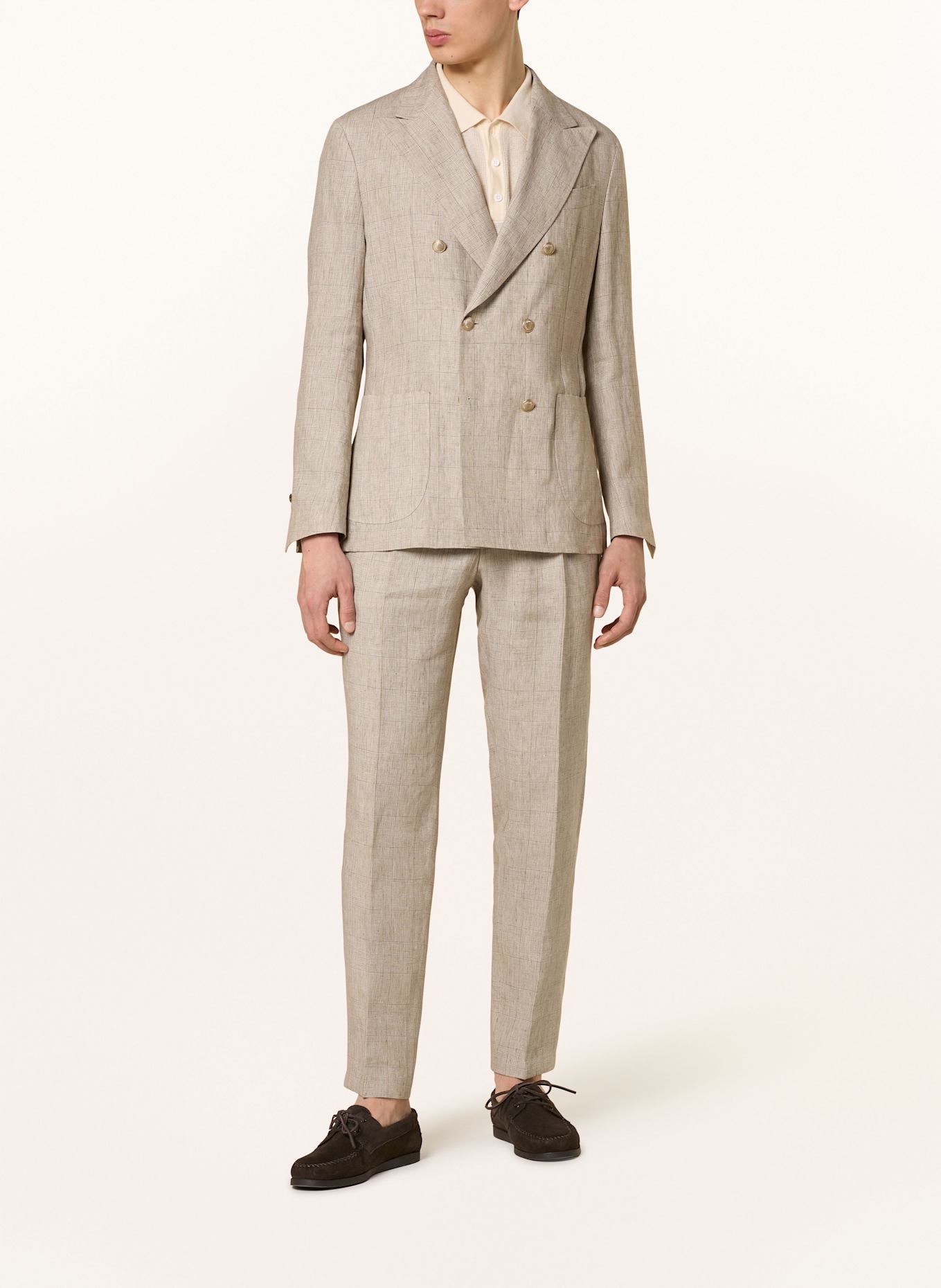 windsor. Anzughose SILVI Extra Slim Fit aus Leinen, Farbe: BEIGE (Bild 2)