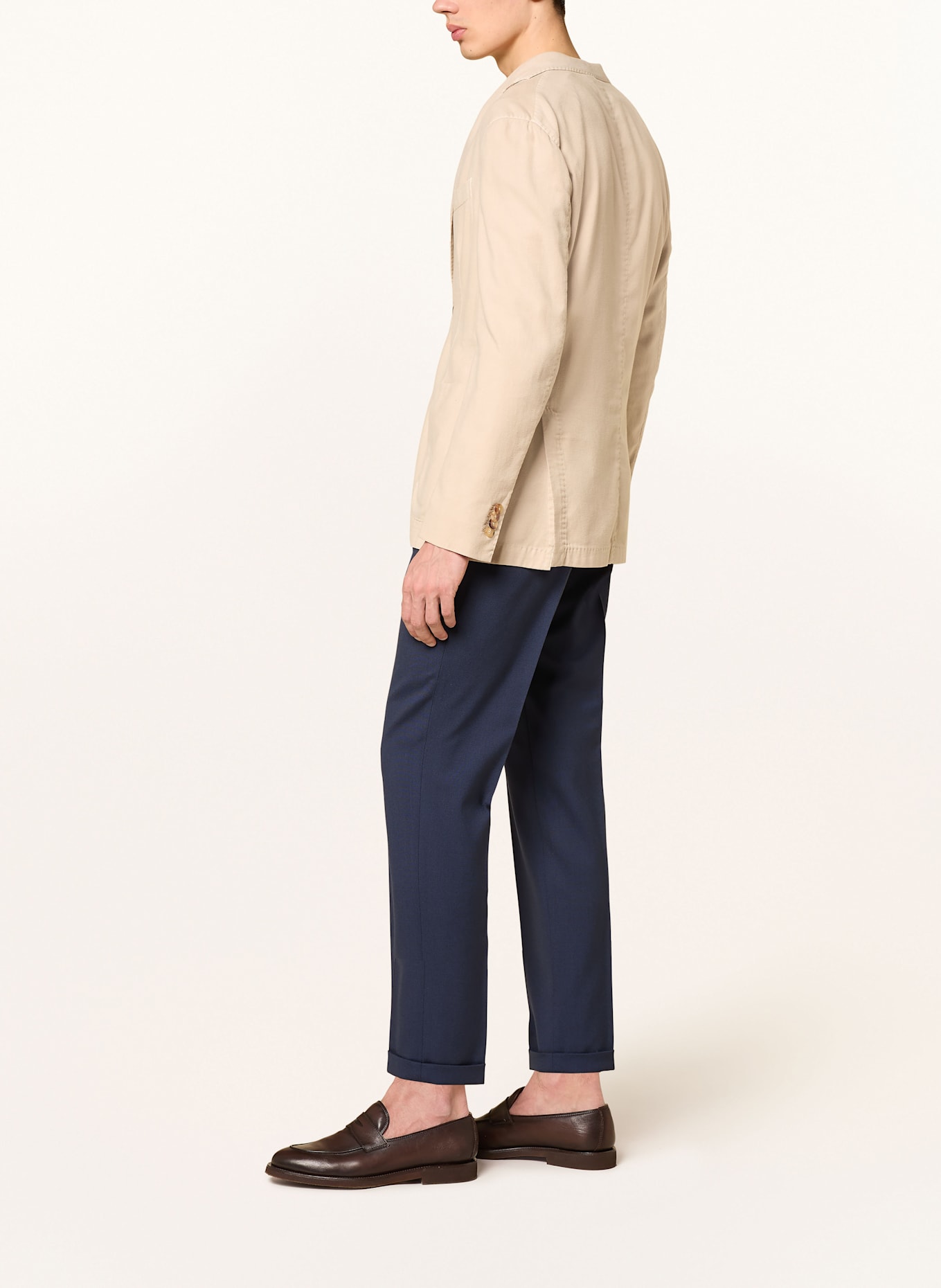 windsor. SERPO Shaped Fit Moschino trousers: DARK BLUE