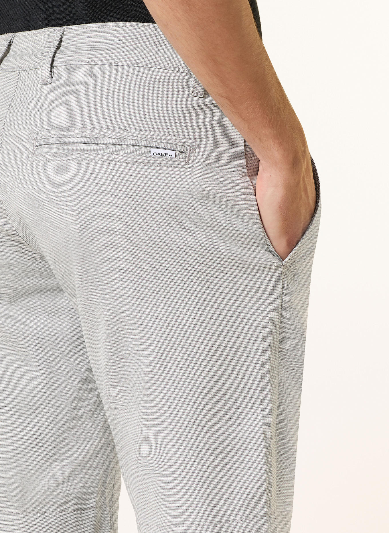 GABBA Chinoshorts JET DOMO: LIGHT GRAY
