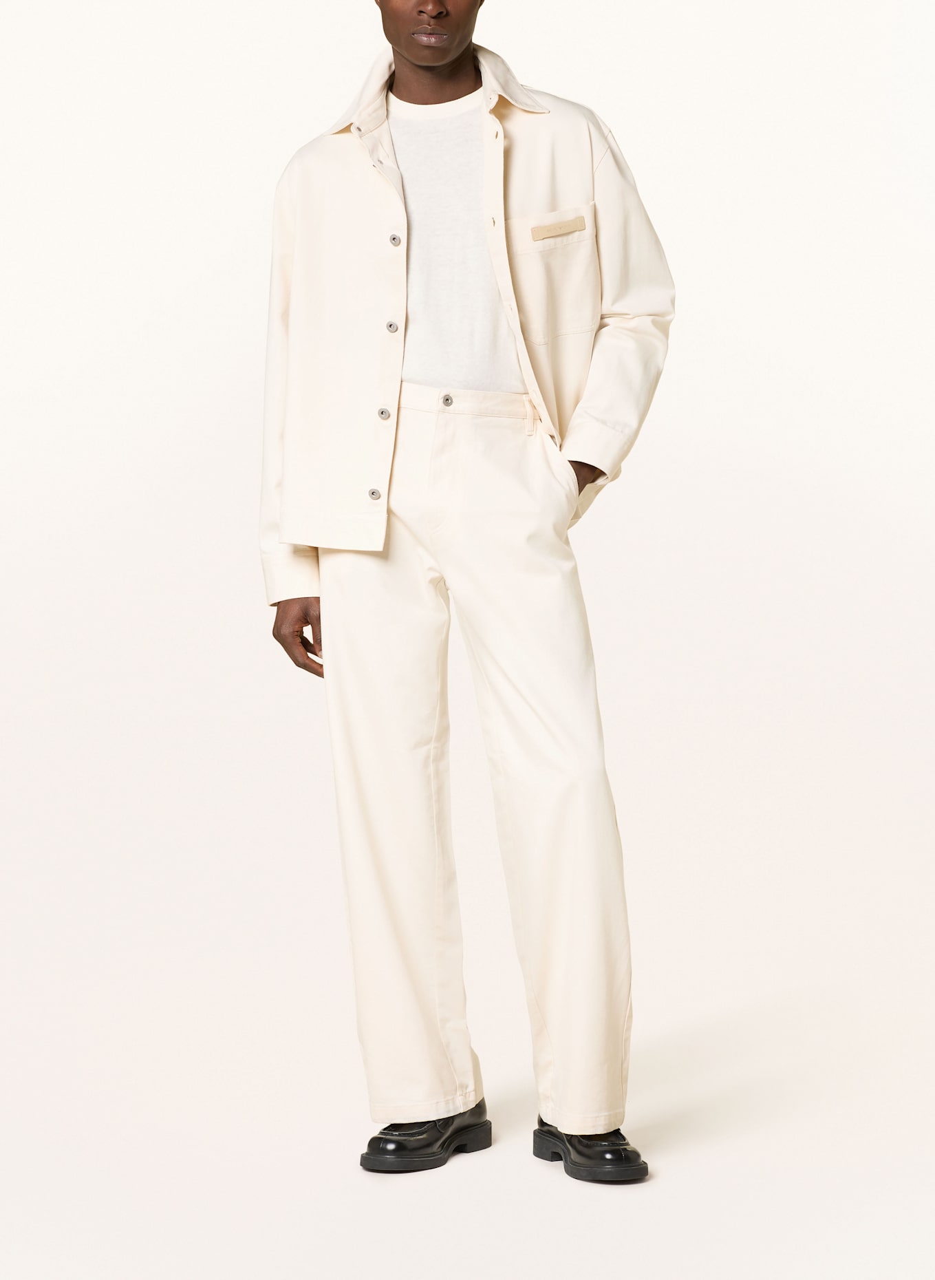 EMPORIO ARMANI Jeans Wide Fit: U1109 WHITE ASPARAGUS
